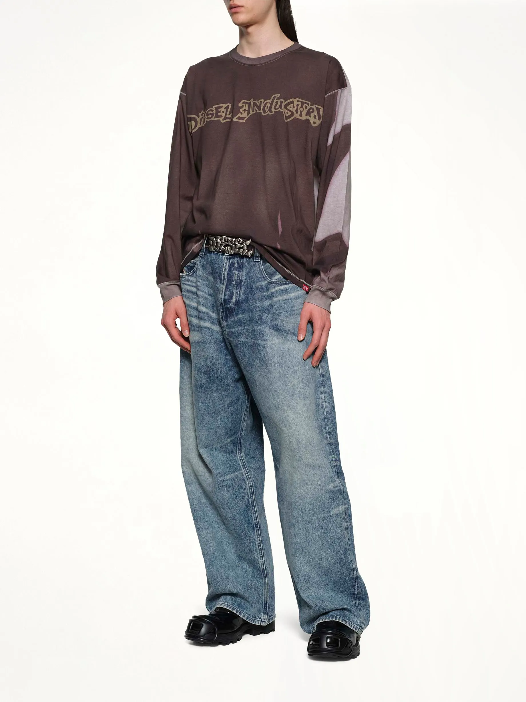 T-BOXT-LS-SHOW Sweatshirt in Grey/Multicolour sold by MARAIS product image thumbnail 4