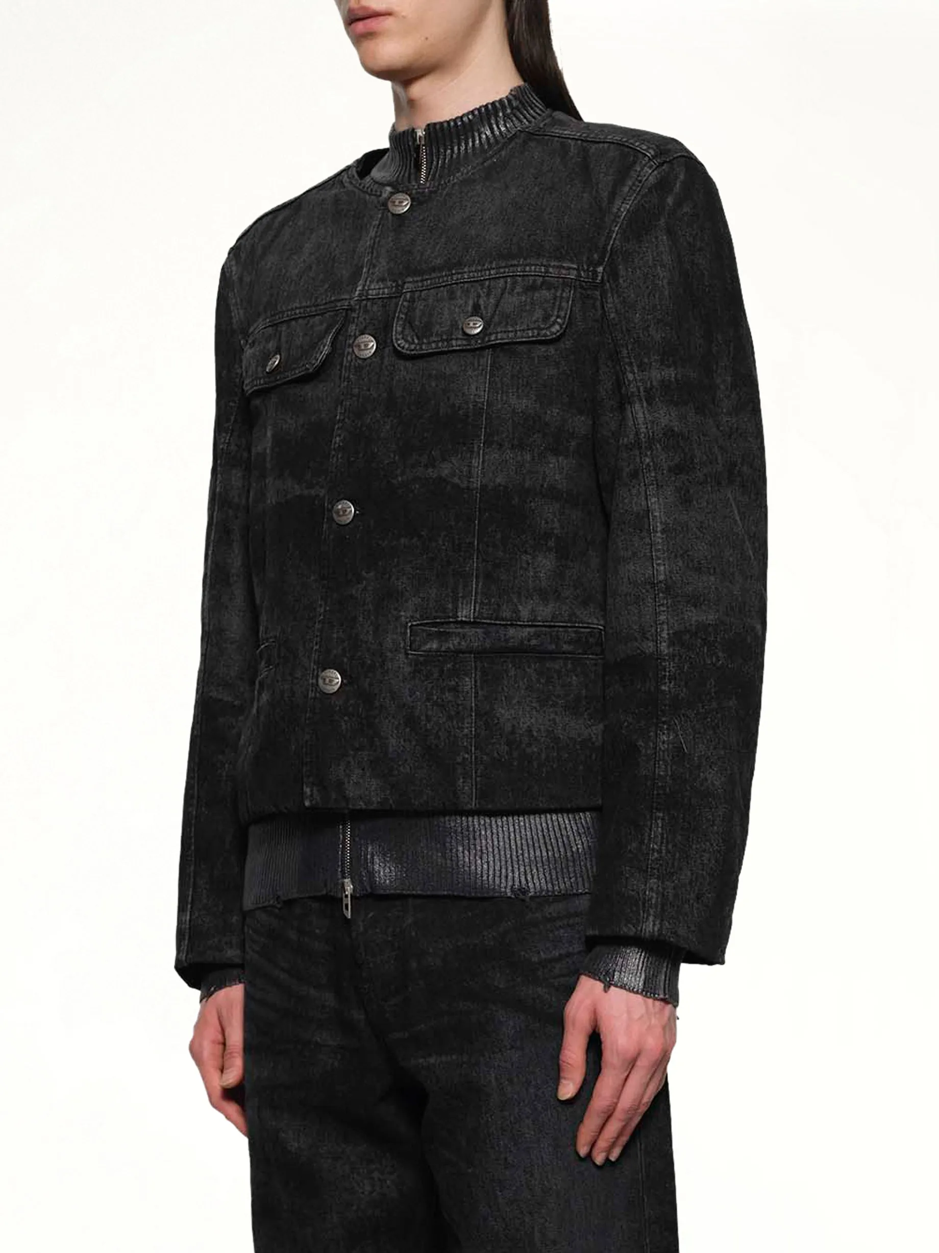 D-ABERDEEN-FSH2 Runway Jacket in Black sold by MARAIS product image thumbnail 3