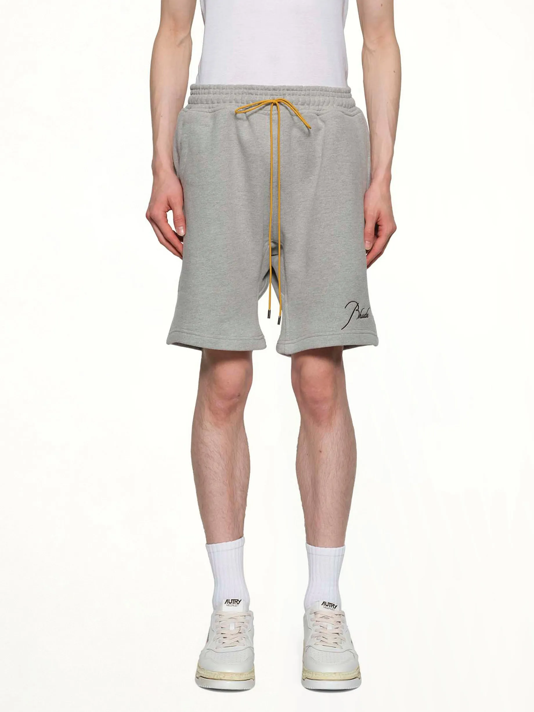 Classique Sweatshort in Heather Grey/Black sold by MARAIS