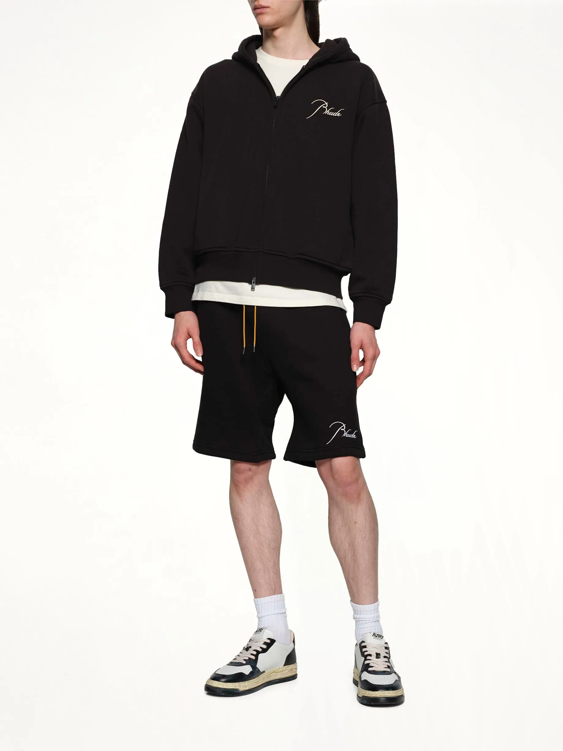 Classique Sweatshort in Black/White sold by MARAIS product image thumbnail 4