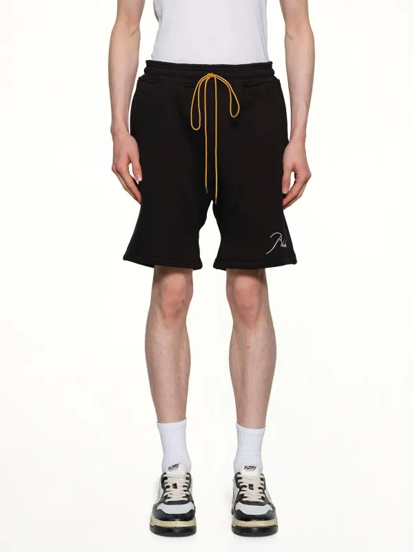 Classique Sweatshort in Black/White made by MARAIS