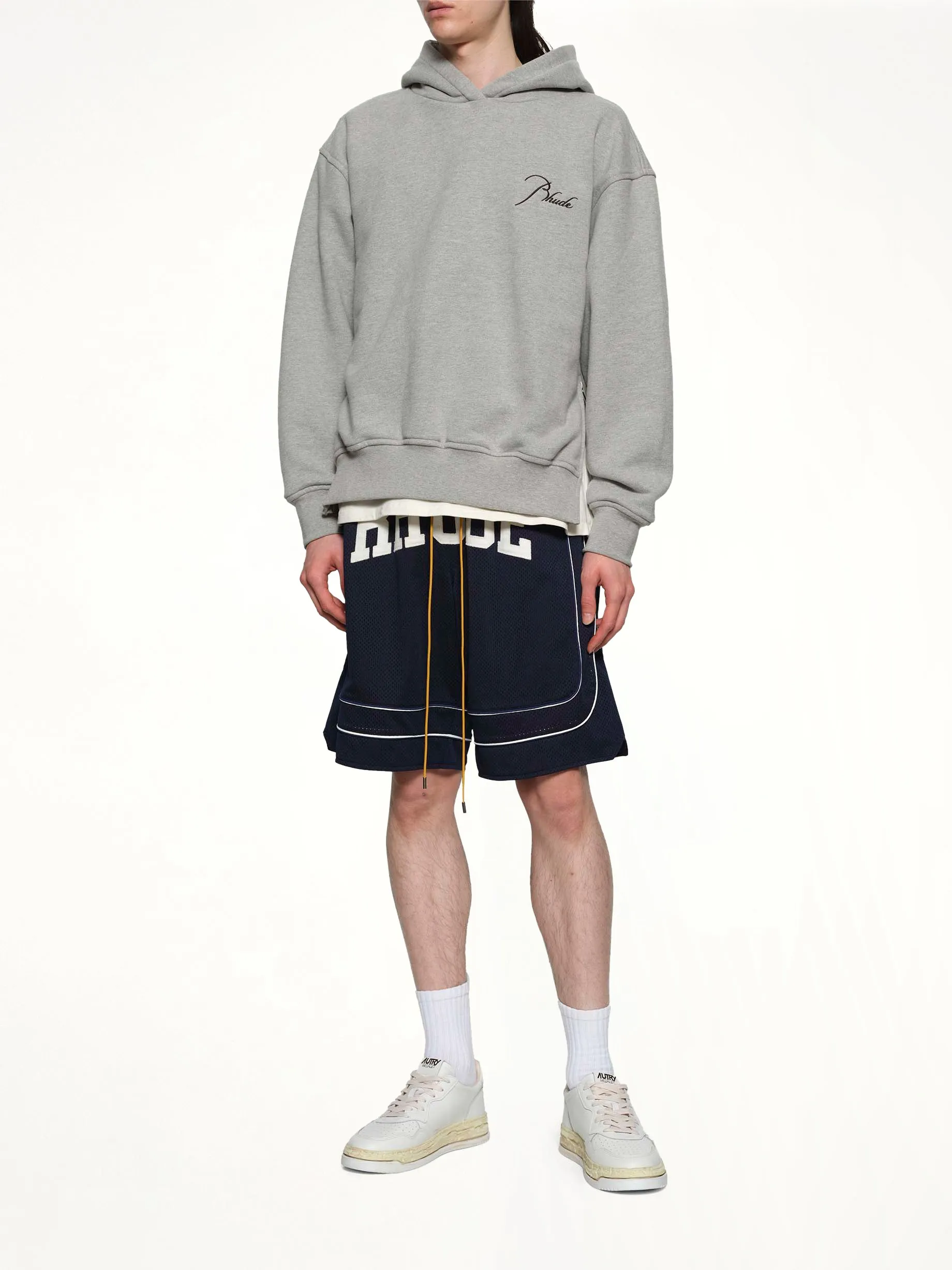 Baggy Collegiate Logo Short in Navy/Cream sold by MARAIS product image thumbnail 4