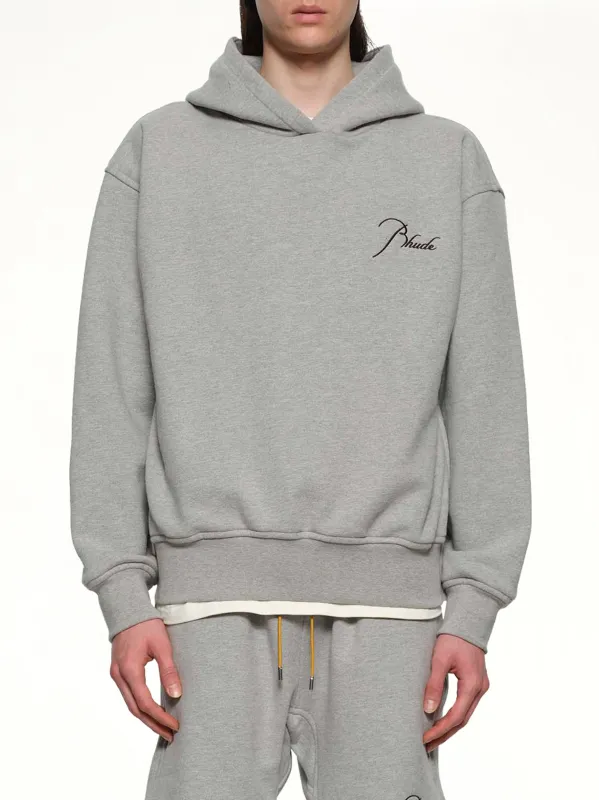 Classique Side Zip Pullover Hoodie in Heather Grey/Black sold by MARAIS