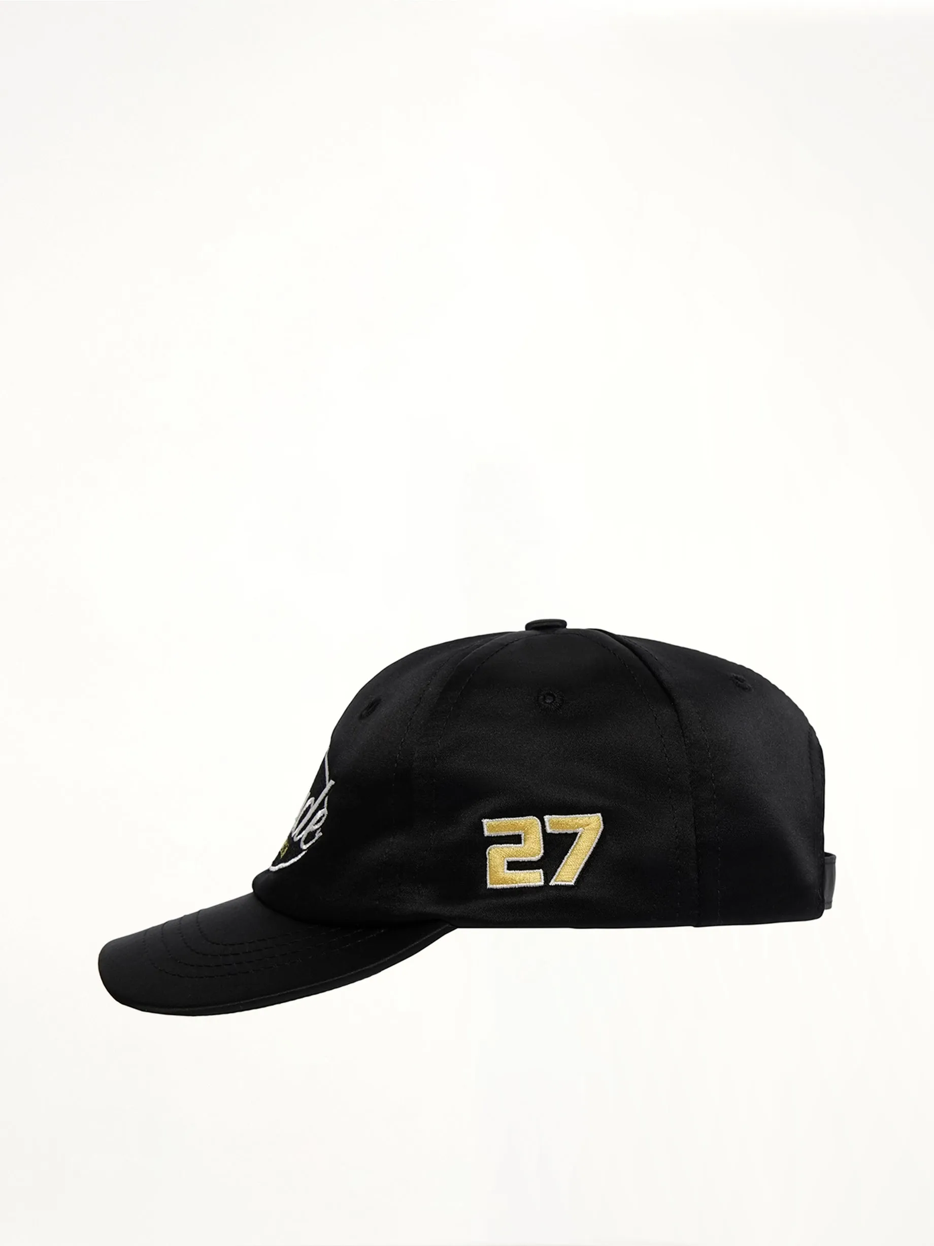 Rhude Sports Club Curved Brim Hat in Black sold by MARAIS product image thumbnail 2