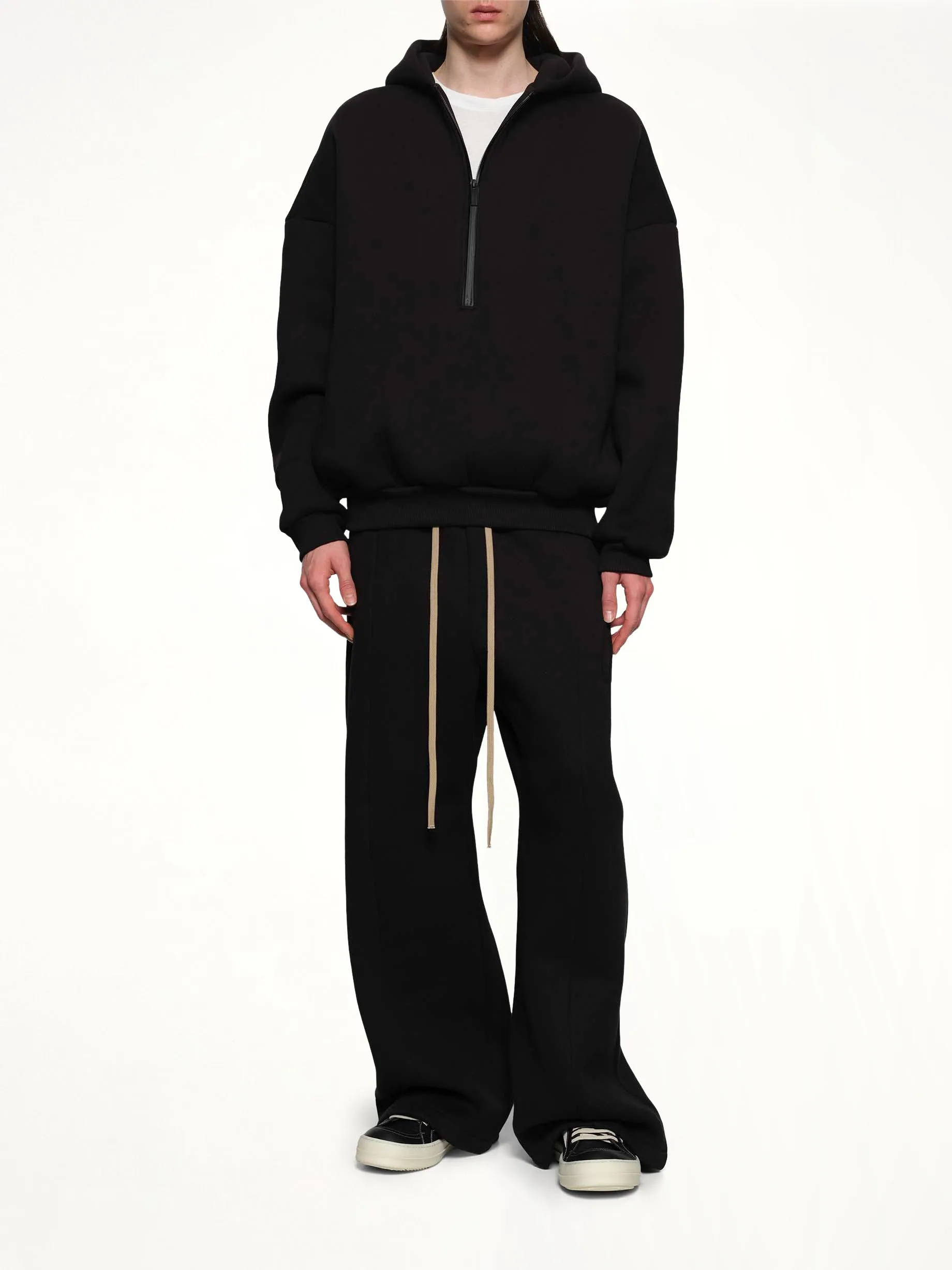 Athletic Halfzip Hoodie in Black sold by MARAIS product image thumbnail 4