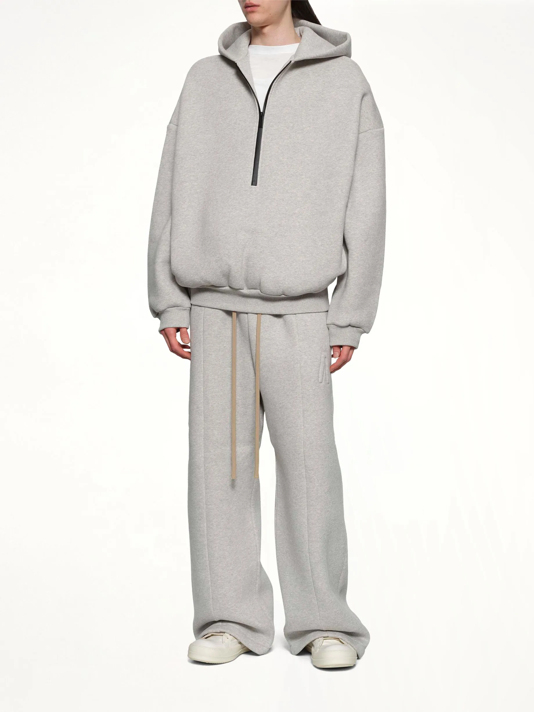 Athletic Halfzip Hoodie in Grey sold by MARAIS product image thumbnail 4