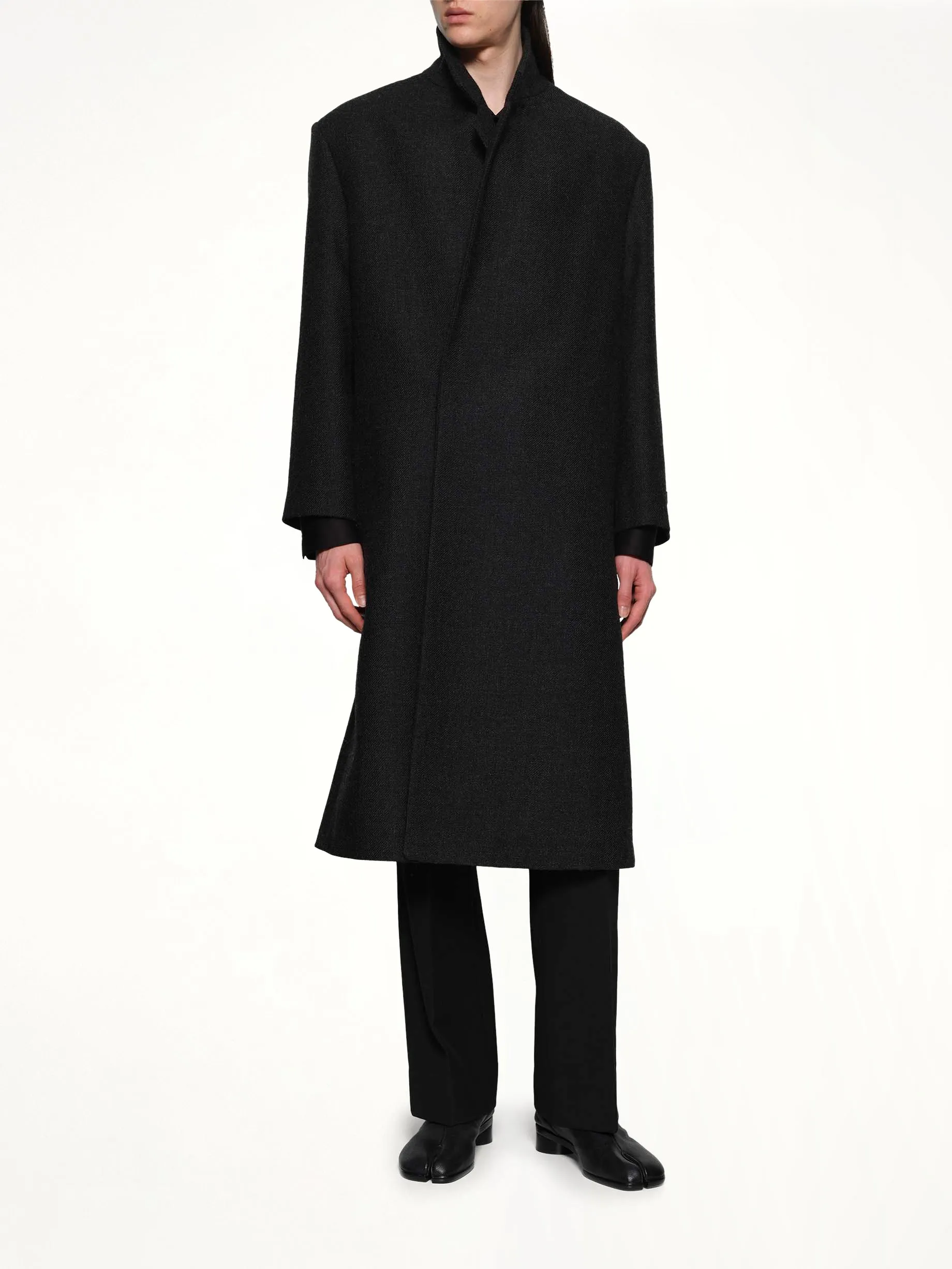 Classic Overcoat in Black sold by MARAIS product image thumbnail 4