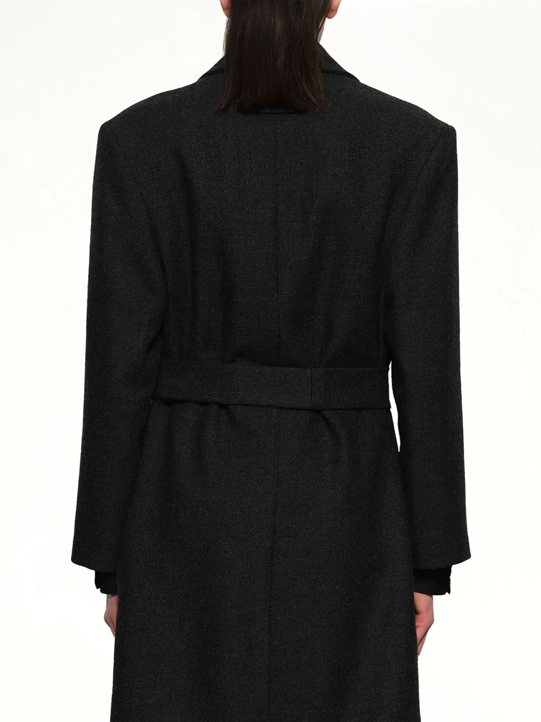 Classic Overcoat in Black sold by MARAIS product image thumbnail 5