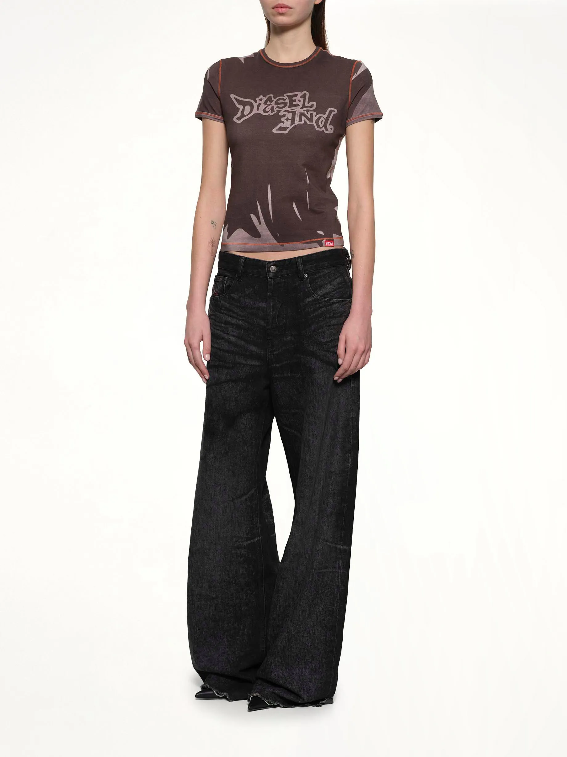 T-GRAFI T-Shirt in Grey/Multicolour sold by MARAIS product image thumbnail 4