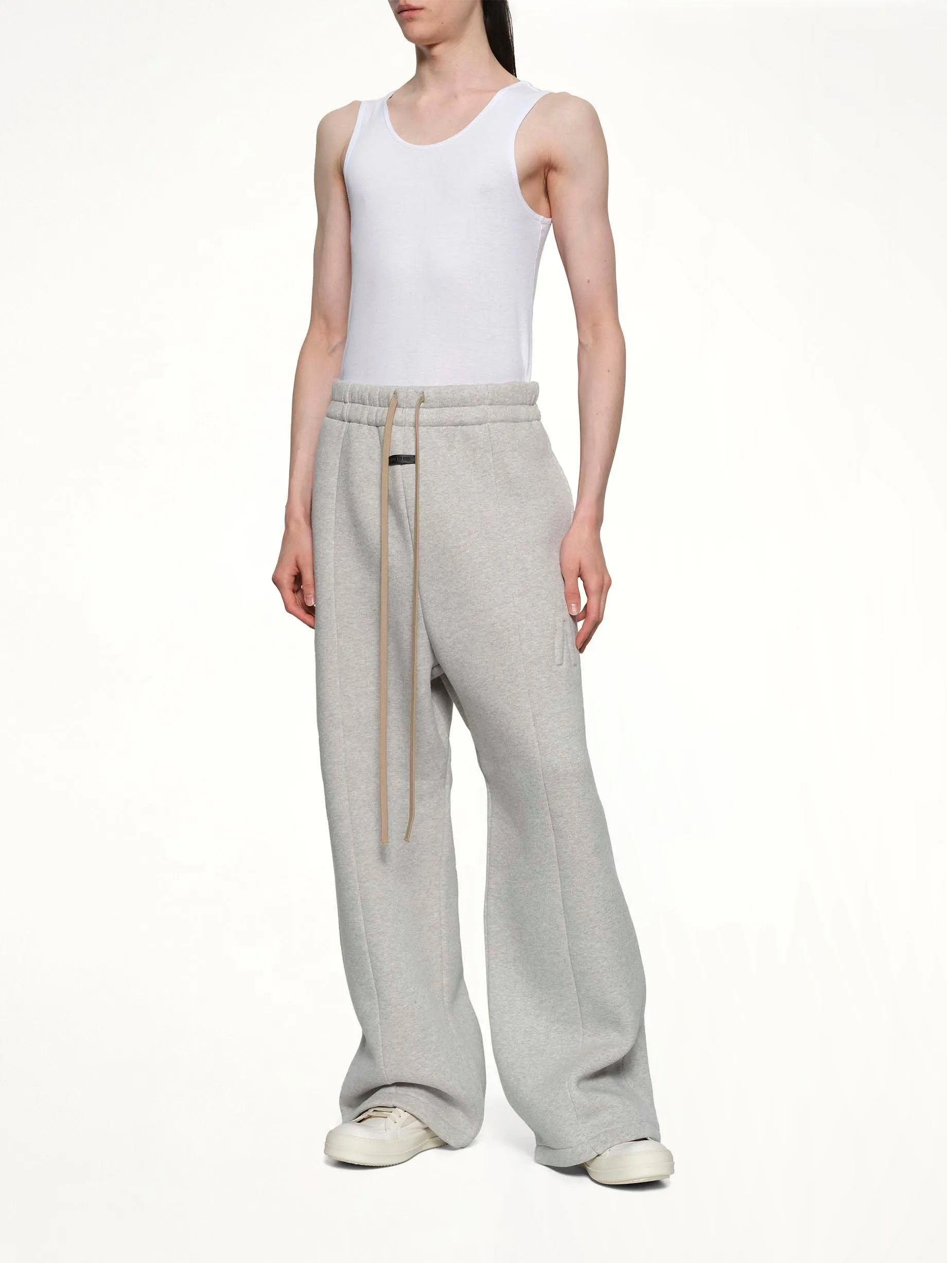 Wide Leg Sweatpant in Melange Grey sold by MARAIS product image thumbnail 4