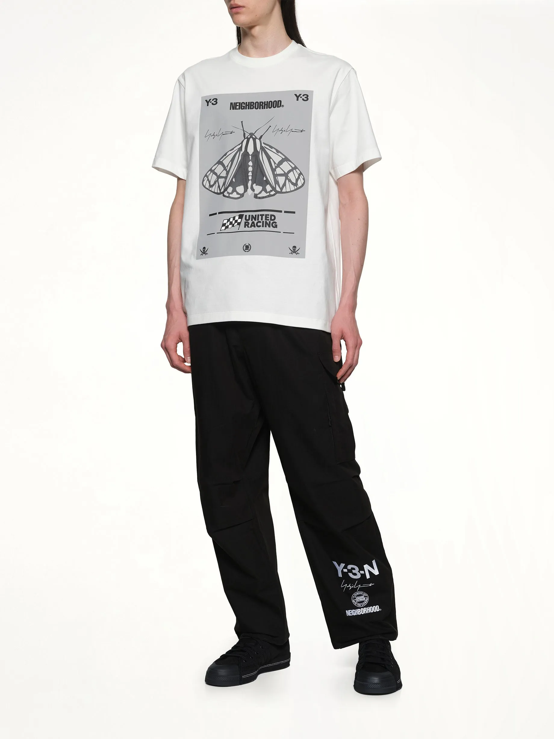 Y-3 X NBHD Graphic T-Shirt in White sold by MARAIS product image thumbnail 4