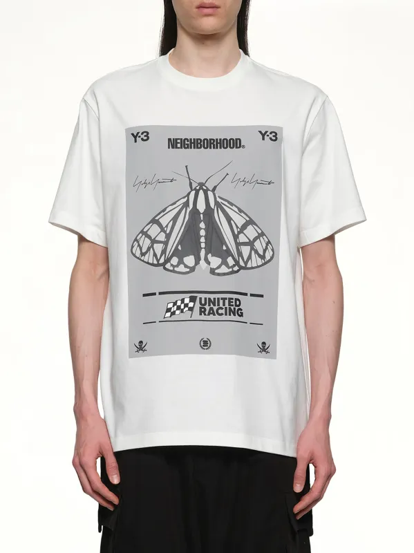 Y-3 X NBHD Graphic T-Shirt in White sold by MARAIS