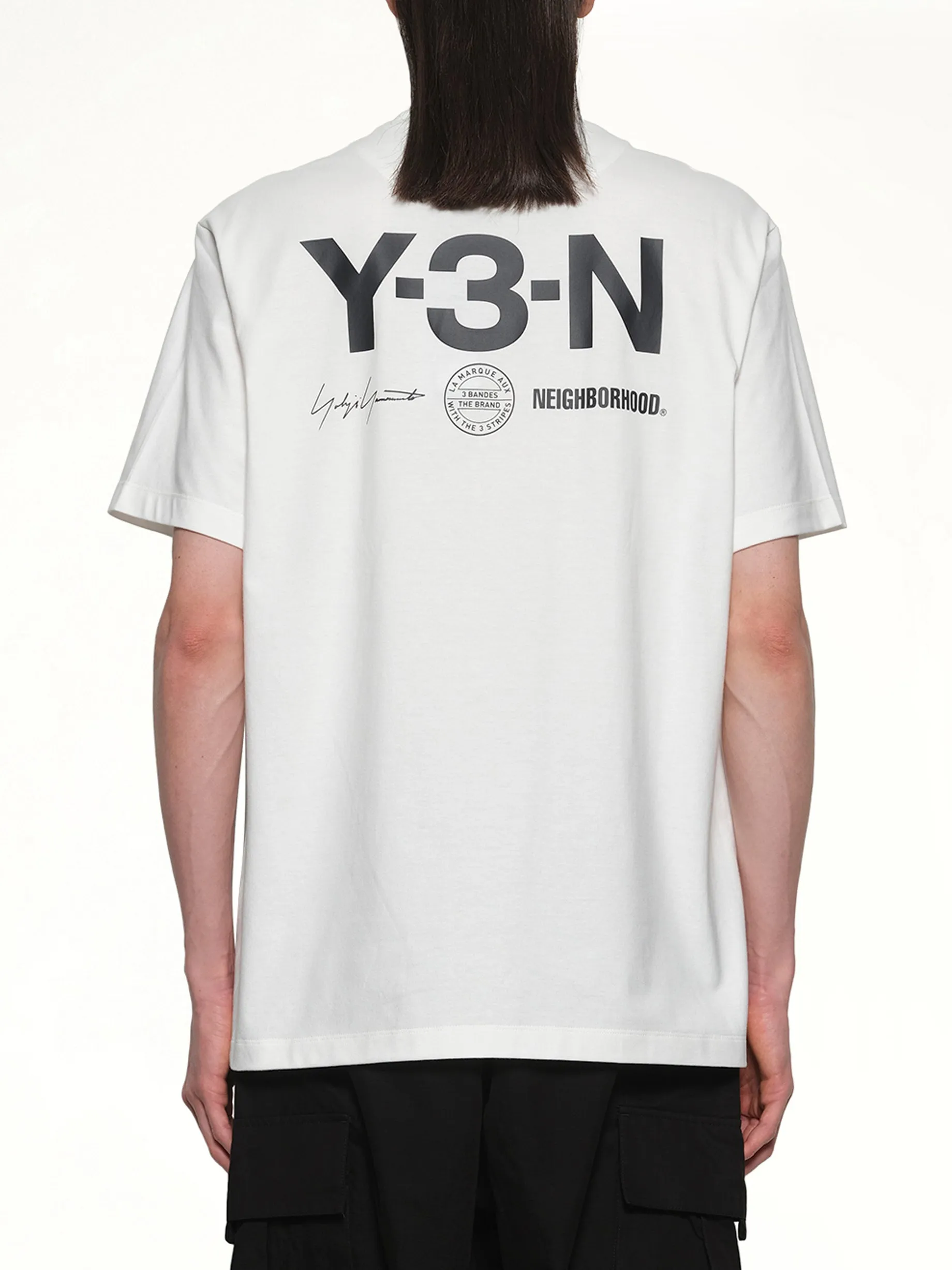 Y-3 X NBHD Graphic T-Shirt in White sold by MARAIS product image thumbnail 5