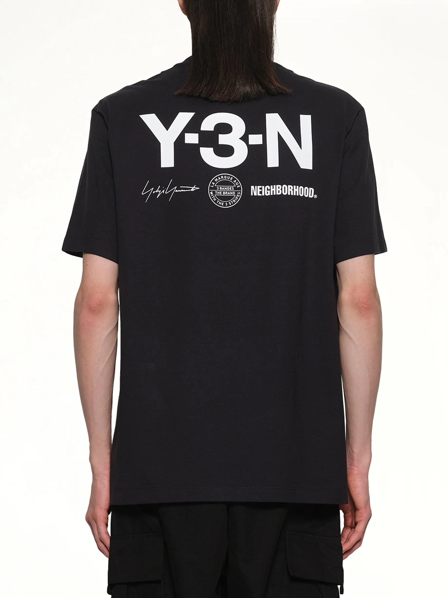 Y-3 X NBHD Graphic T-Shirt in Black/Granite sold by MARAIS product image thumbnail 5