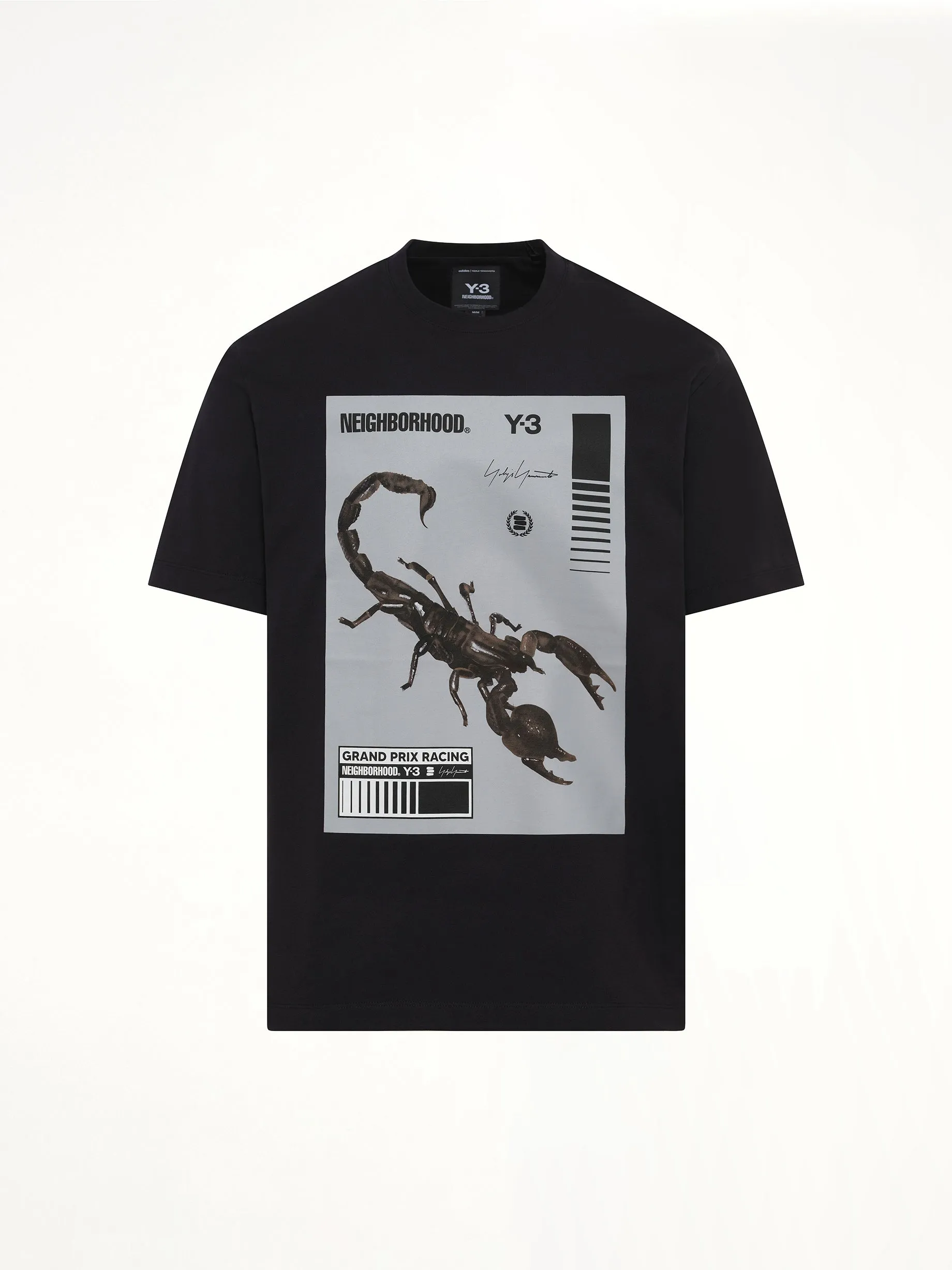 Y-3 X NBHD Graphic T-Shirt in Black/Granite sold by MARAIS product image thumbnail 2