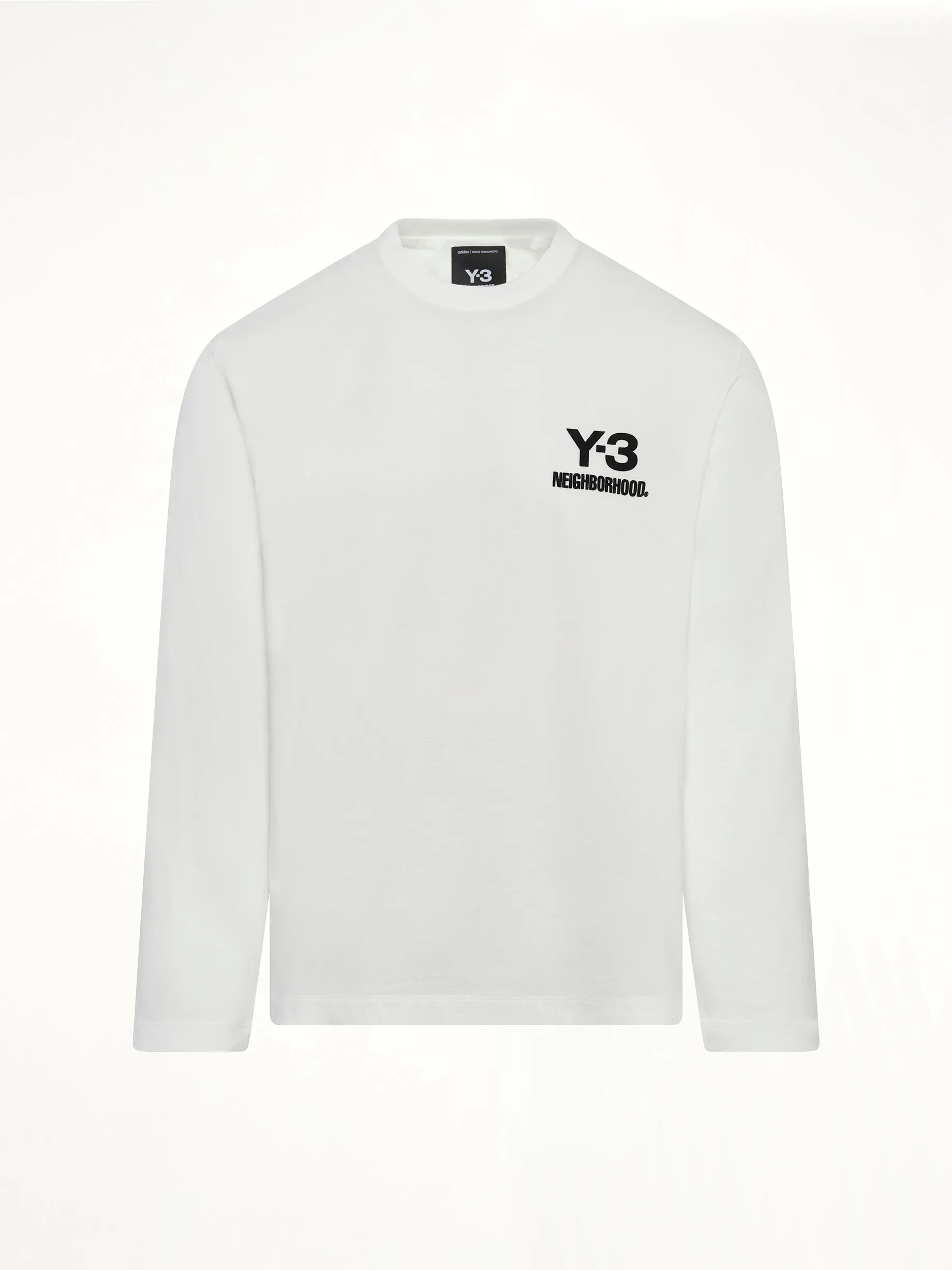 Y-3 X NBHD Logo Ls T-Shirt in White sold by MARAIS product image thumbnail 2