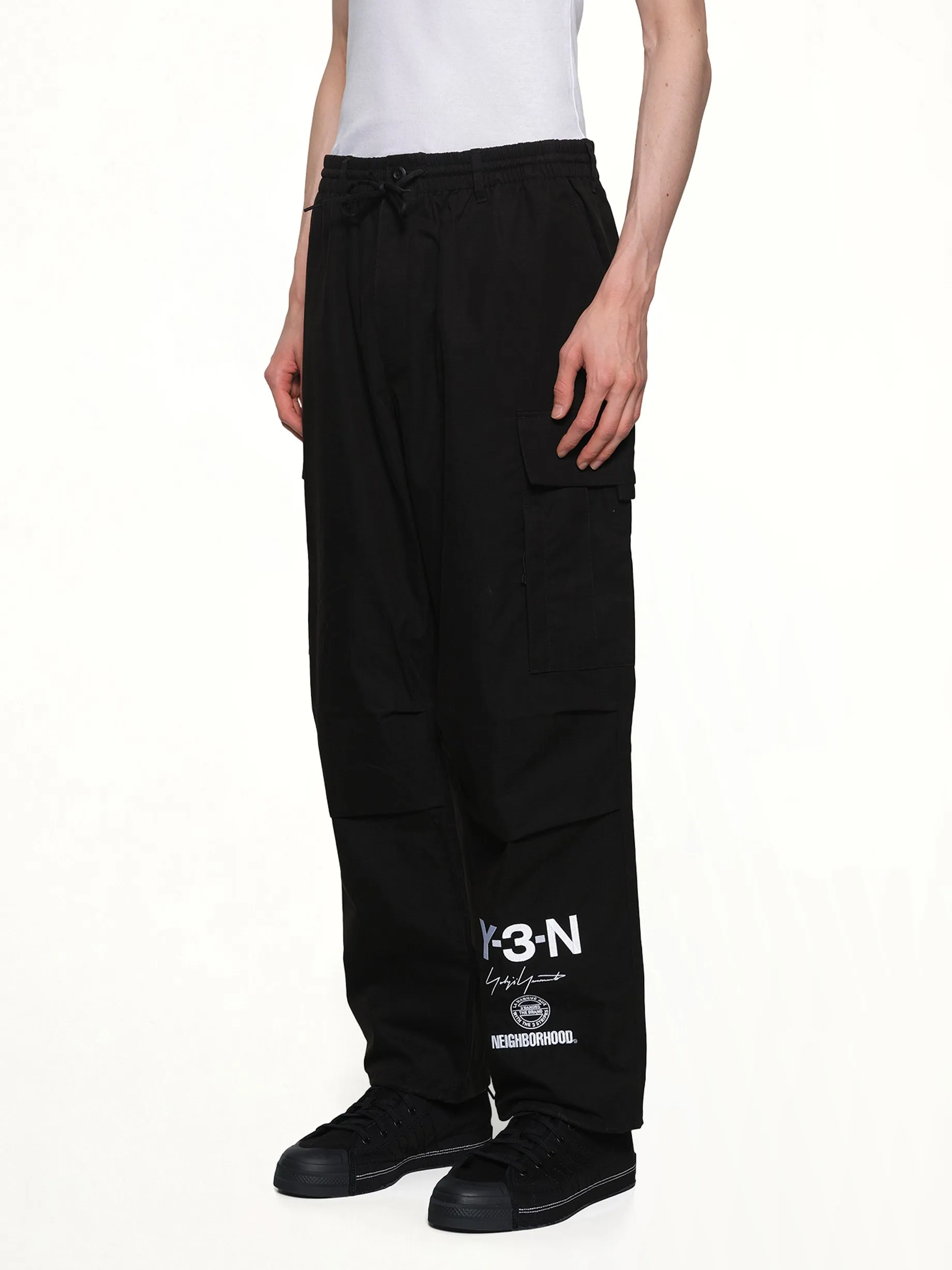 Y-3 X NBHD Cargo Pants in Black sold by MARAIS product image thumbnail 3