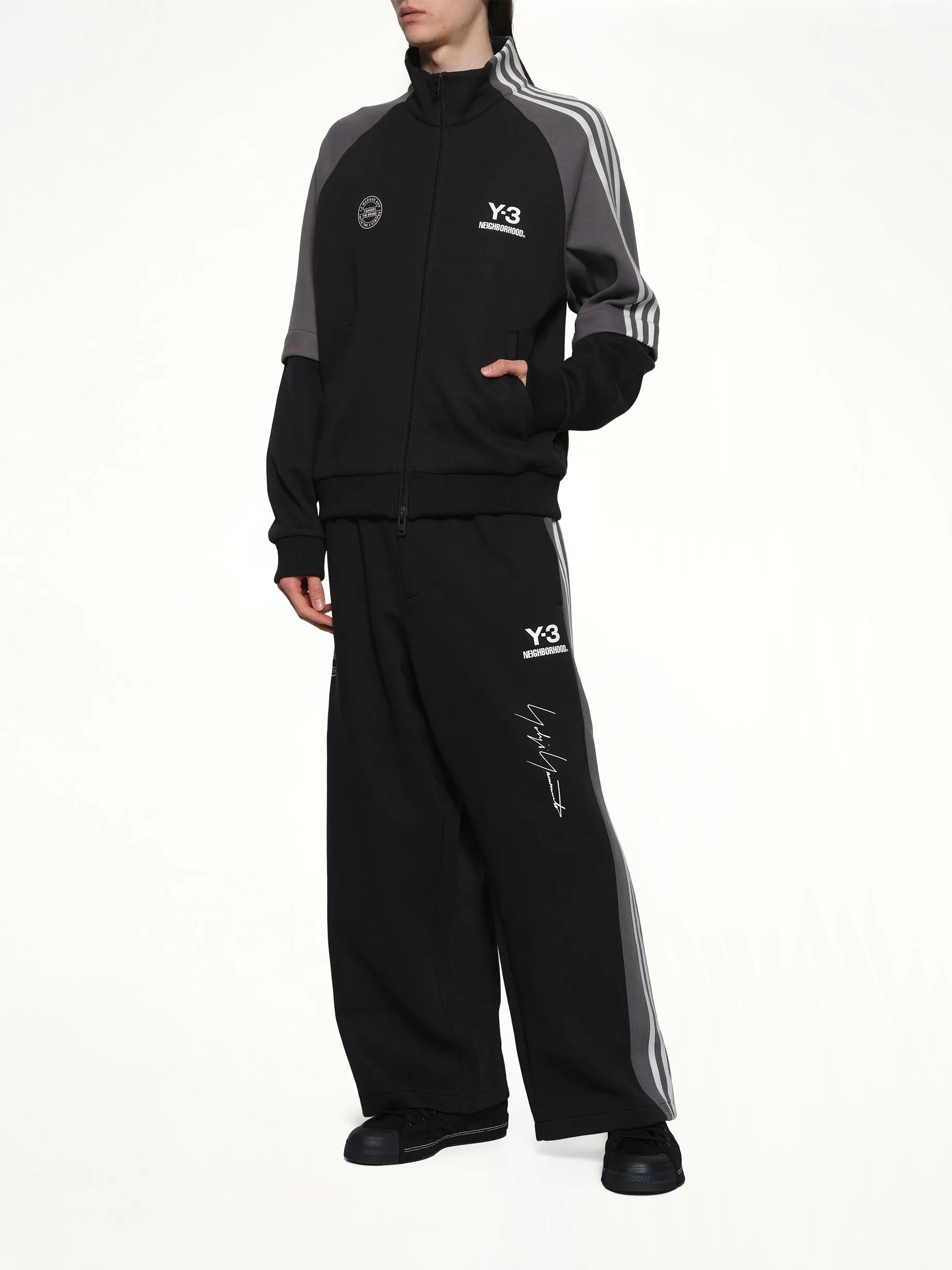 Y-3 X NBHD Track Top in Black sold by MARAIS product image thumbnail 4