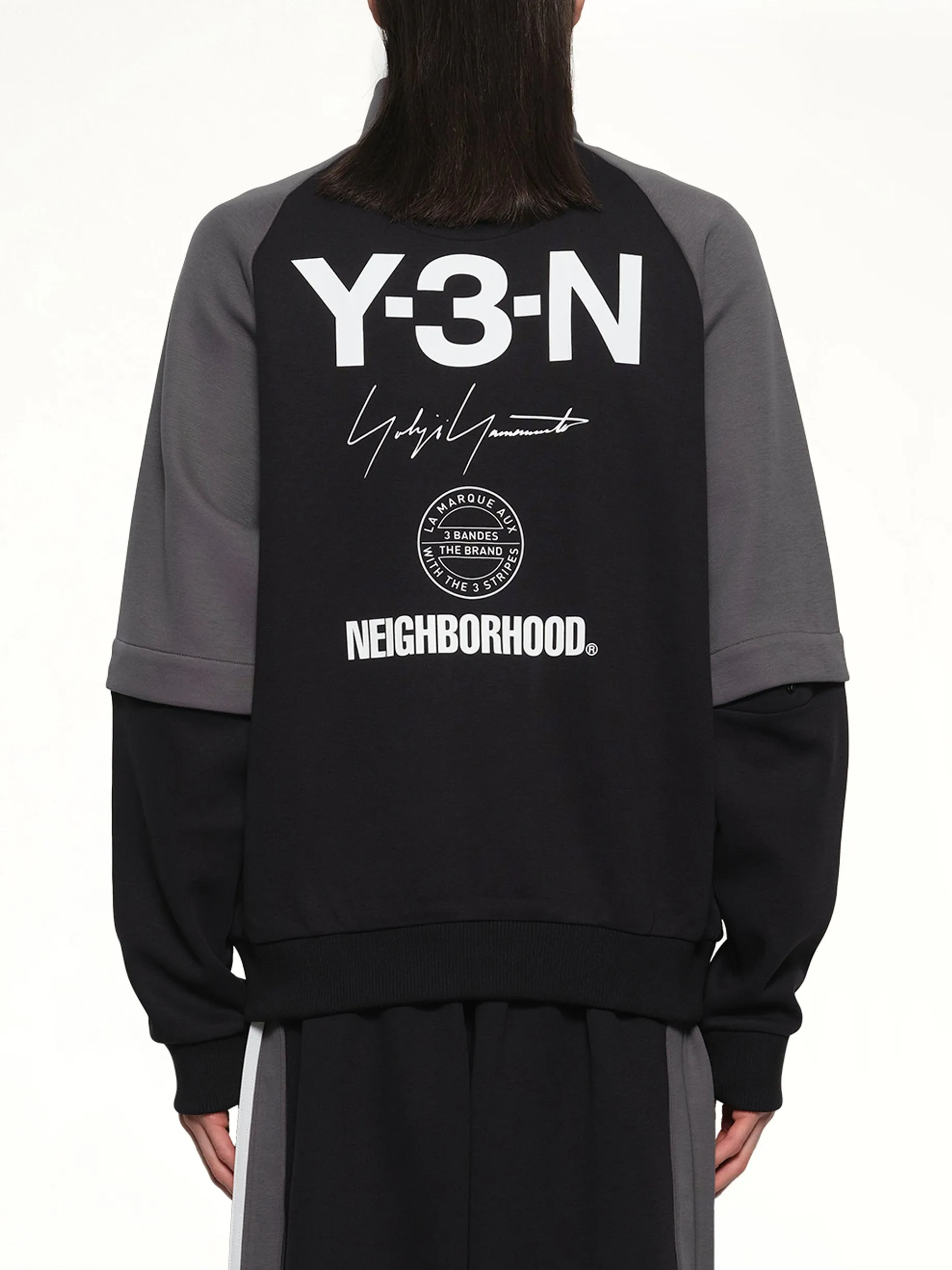 Y-3 X NBHD Track Top in Black sold by MARAIS product image thumbnail 5