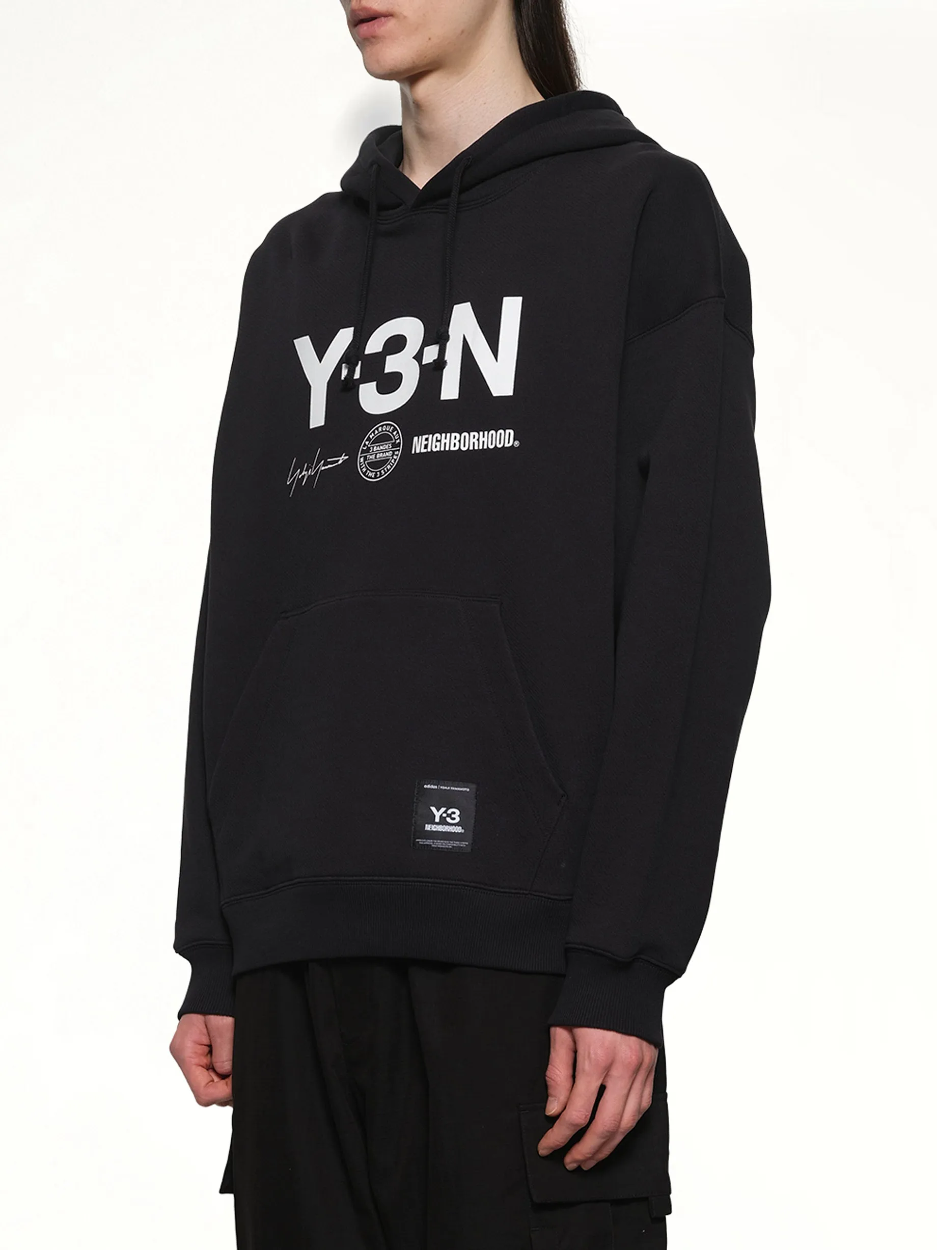 Y-3 X NBHD Graphic Hoodie in Black sold by MARAIS product image thumbnail 3