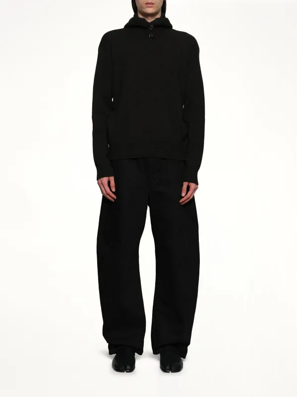 Hooded Sweater in Dark Espresso sold by MARAIS