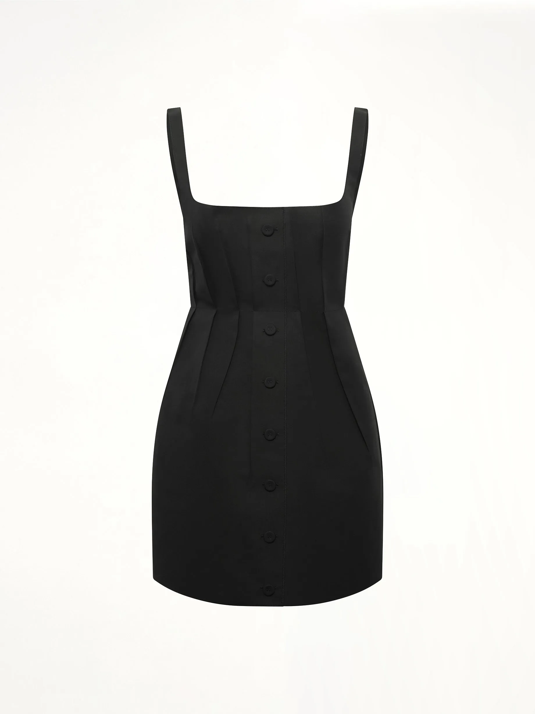 Bonded Cotton Poplin Dress in Black sold by MARAIS product image thumbnail 2