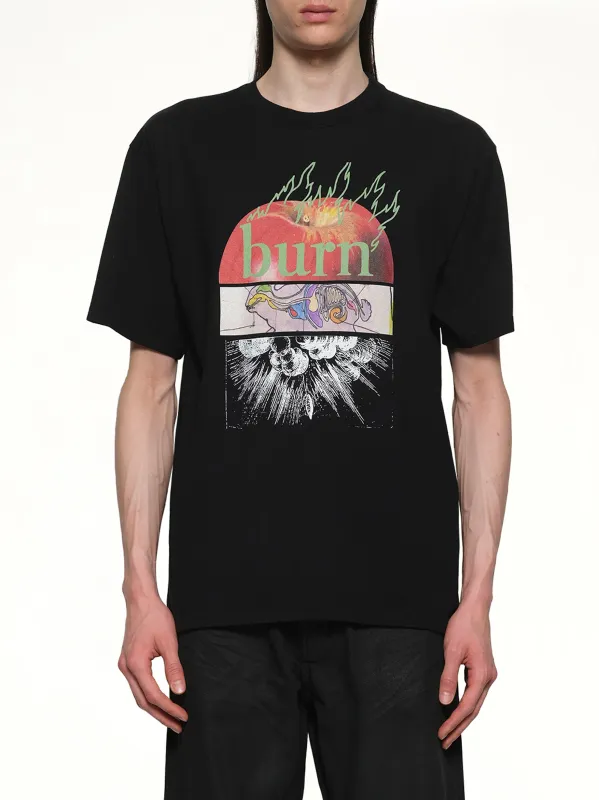 Burn T-Shirt in Black sold by MARAIS