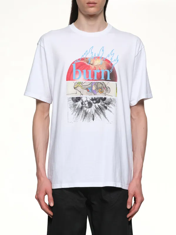 Burn T-Shirt in White sold by MARAIS