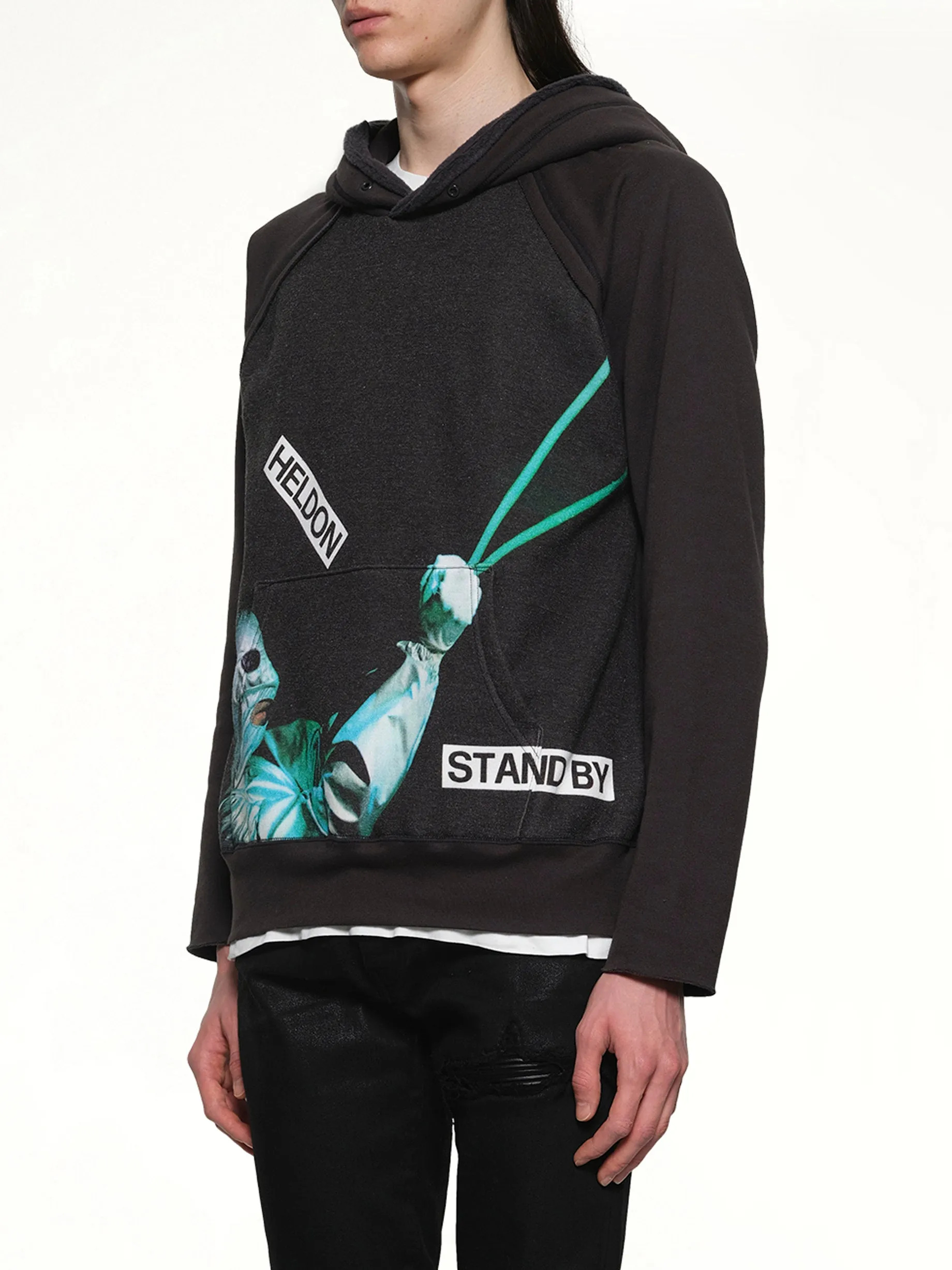 Heldon Stand By Hoodie in Black sold by MARAIS product image thumbnail 3