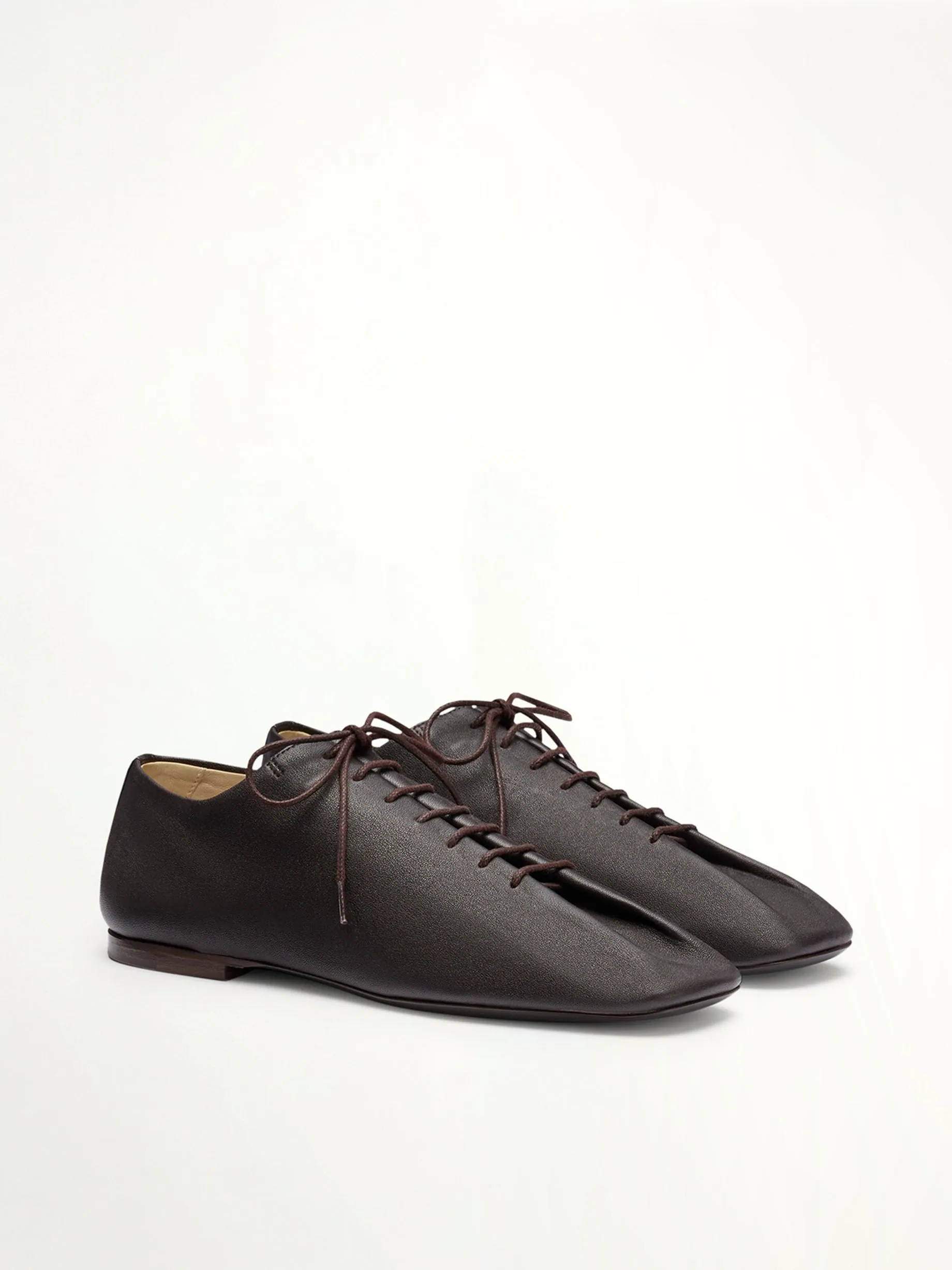 Souris Flat Classic Derbies in Dark Chocolate sold by MARAIS product image thumbnail 2