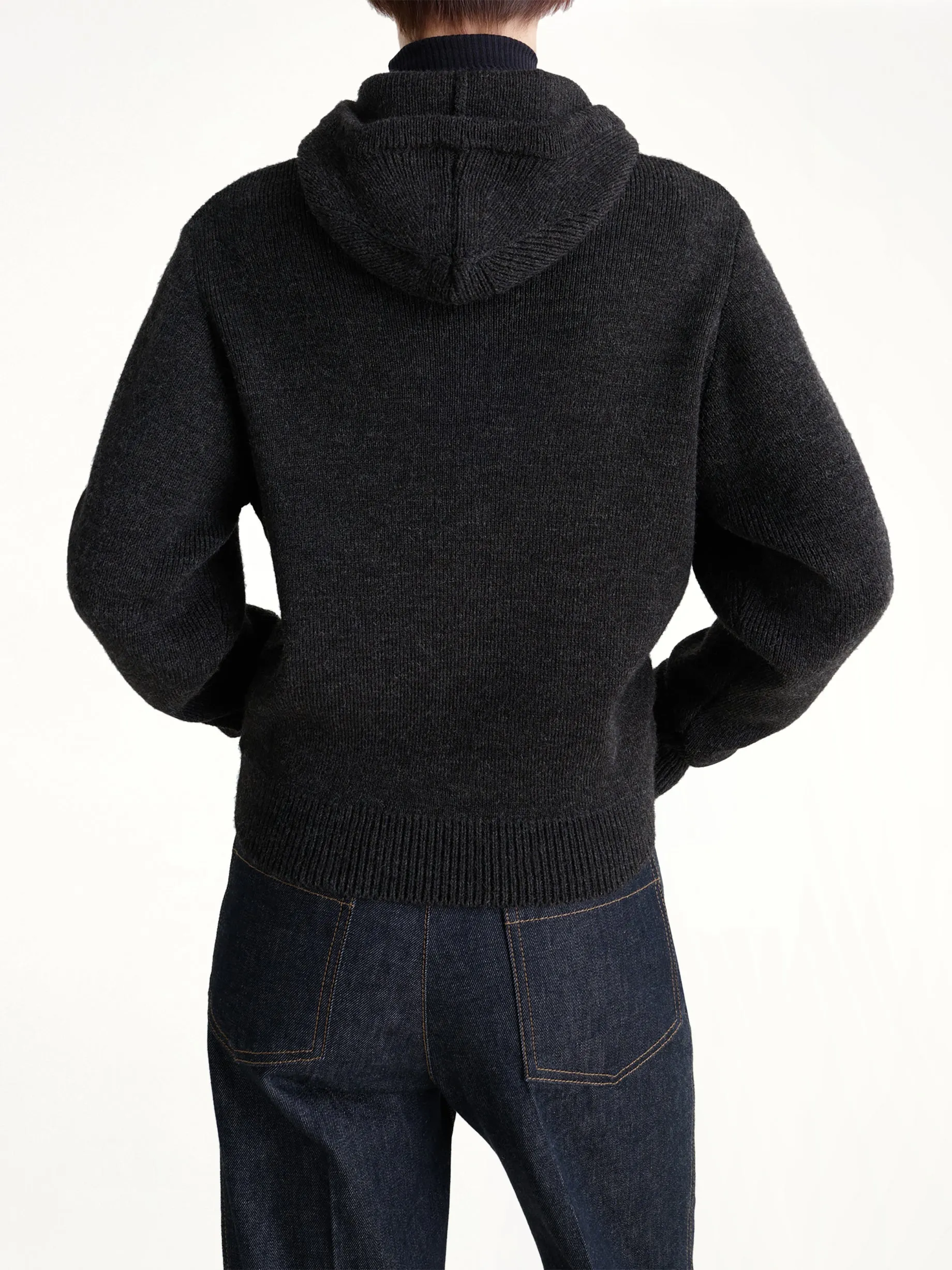 Sweater With Hood in Dark Espresso sold by MARAIS product image thumbnail 5