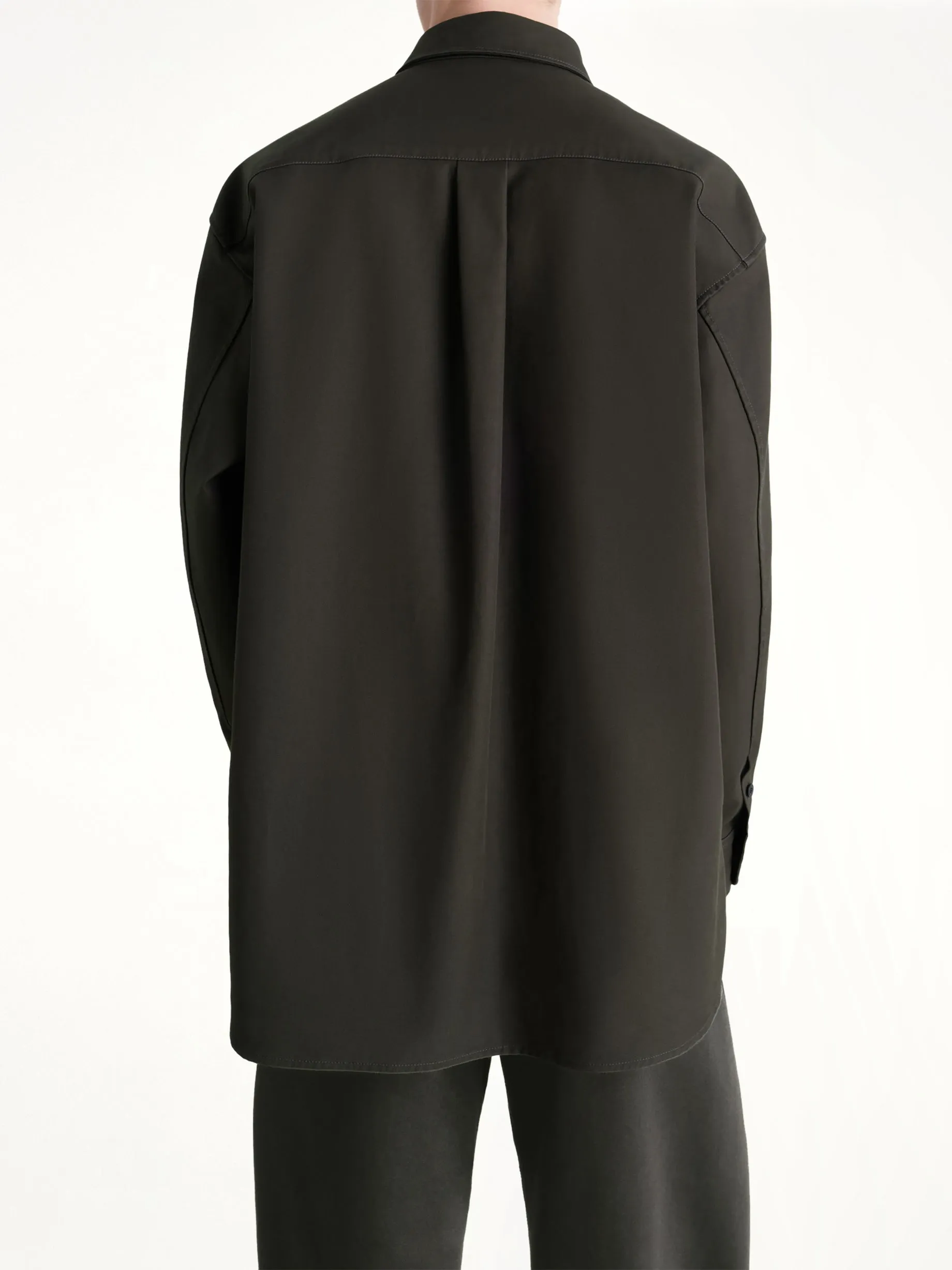 Utility Overshirt in Espresso sold by MARAIS product image thumbnail 5