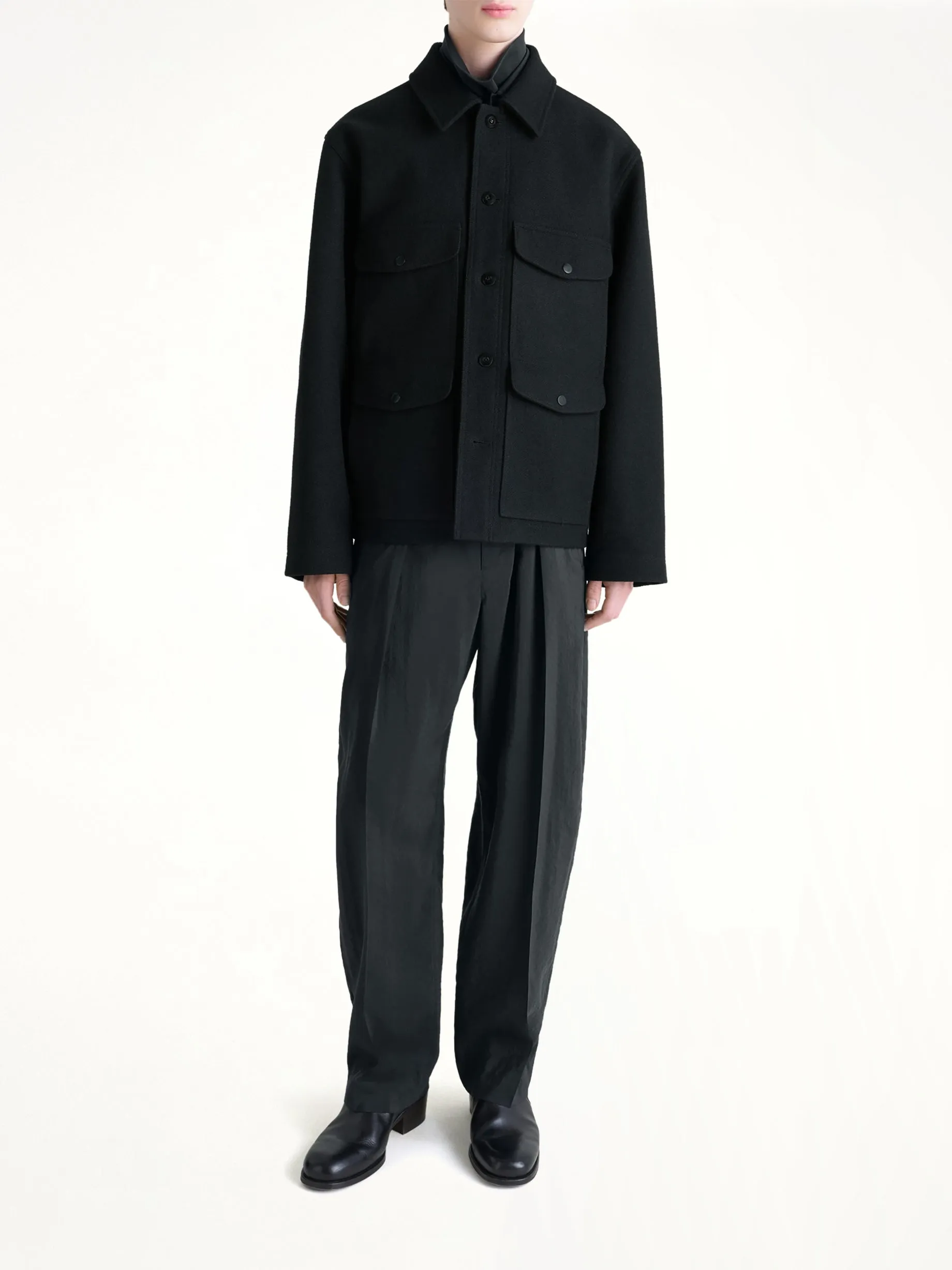 Utility Jacket in Black sold by MARAIS product image thumbnail 4