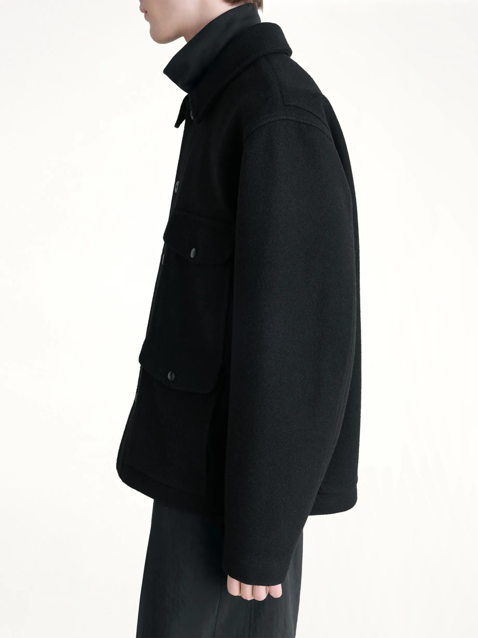 Utility Jacket in Black sold by MARAIS product image thumbnail 3