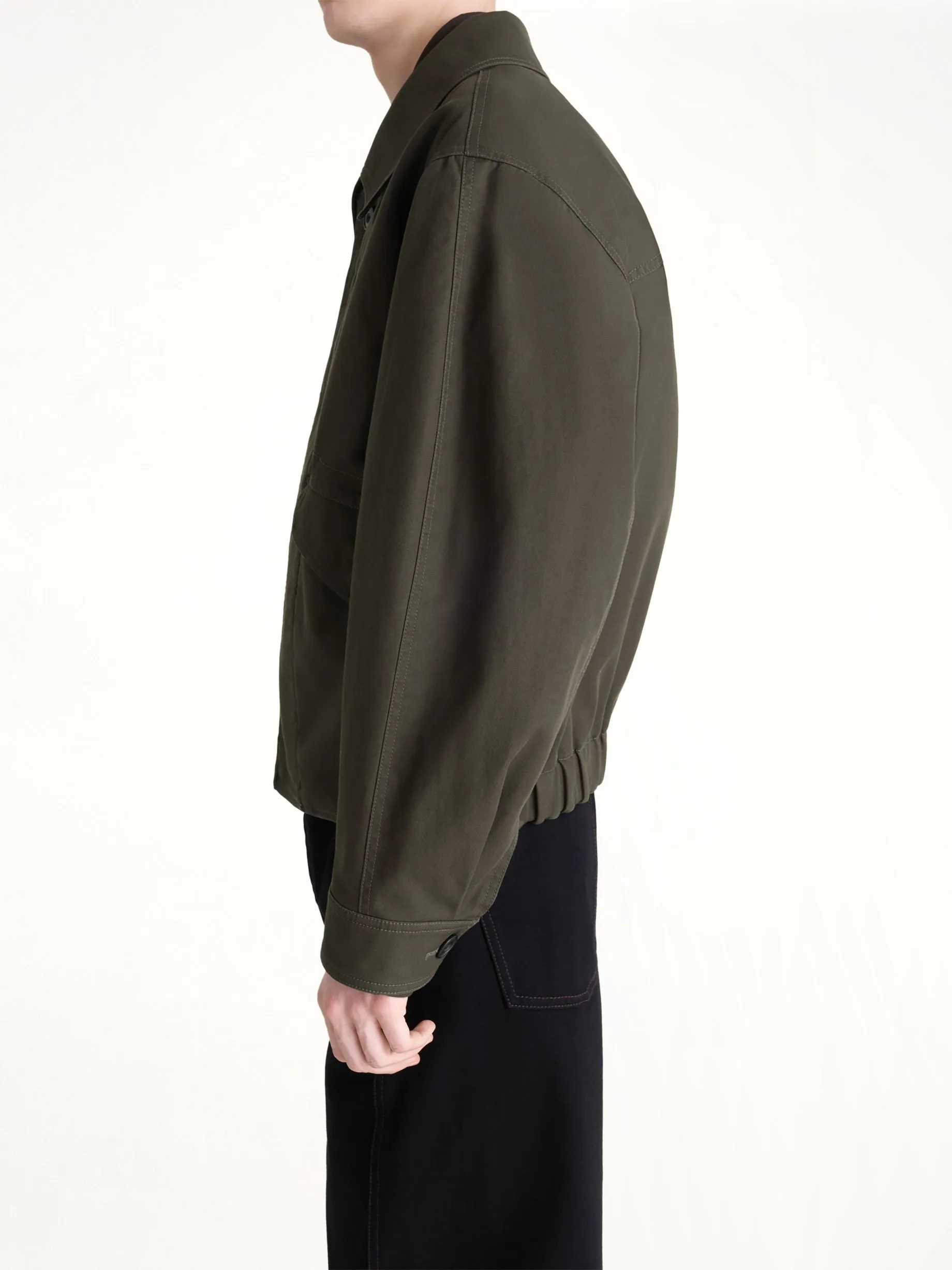 Boxy Blouson in Espresso sold by MARAIS product image thumbnail 3