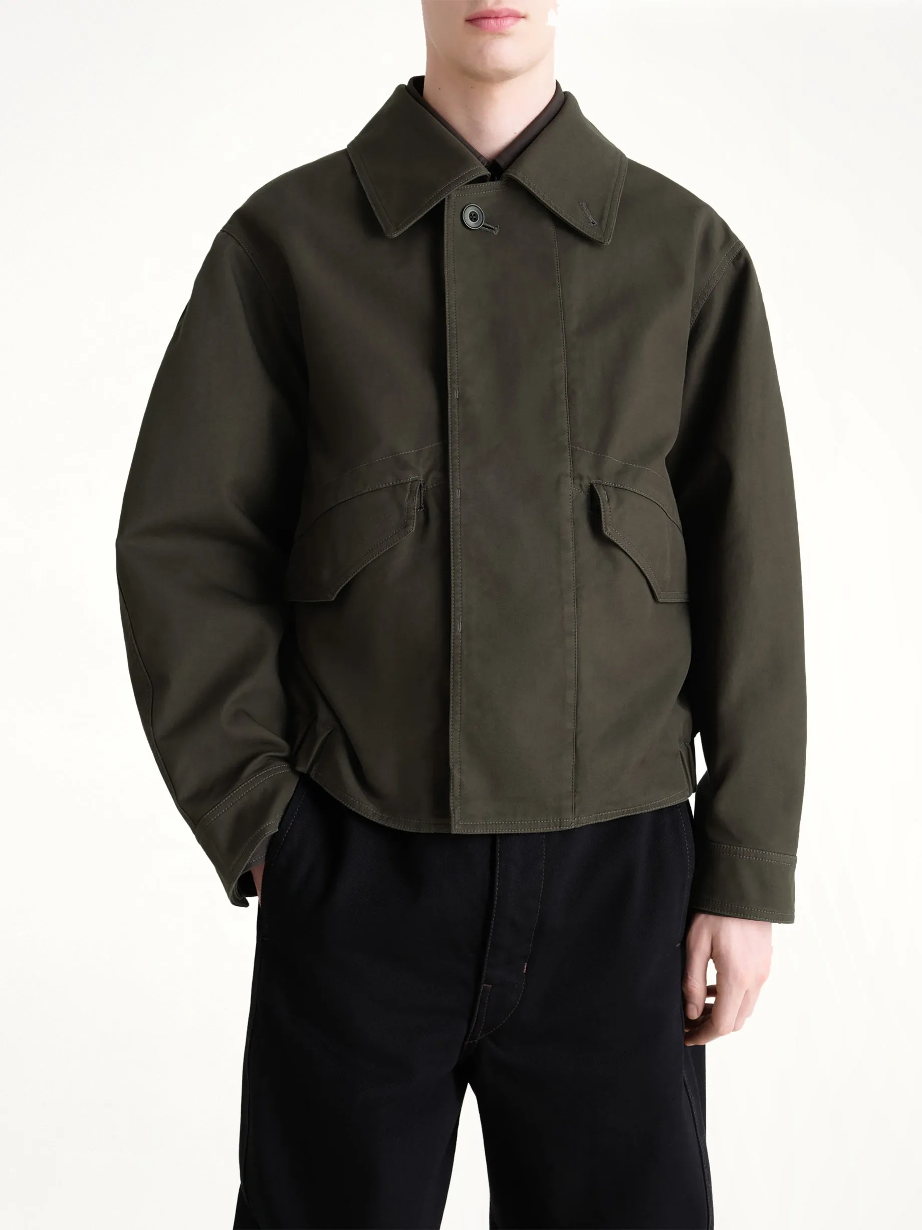 Boxy Blouson in Espresso sold by MARAIS
