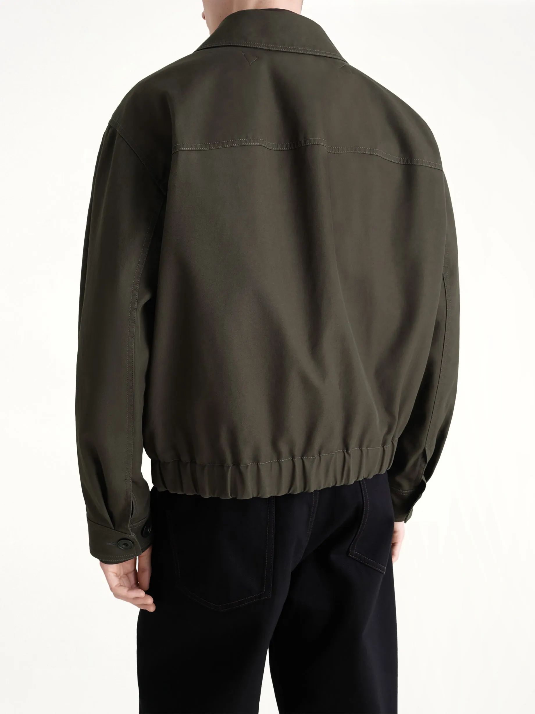 Boxy Blouson in Espresso sold by MARAIS product image thumbnail 5