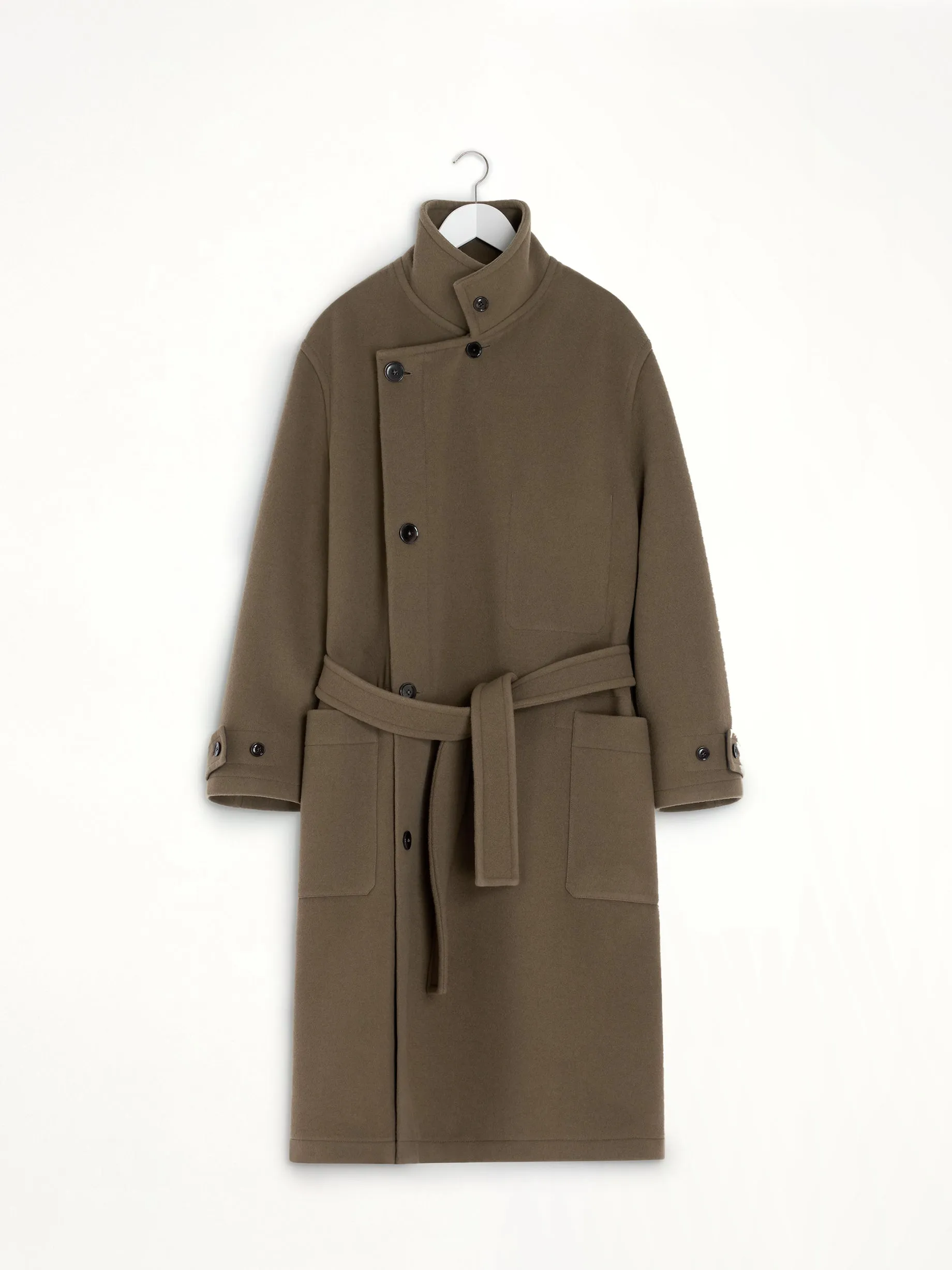 Wrap Coat in Dark Squirrel sold by MARAIS product image thumbnail 2