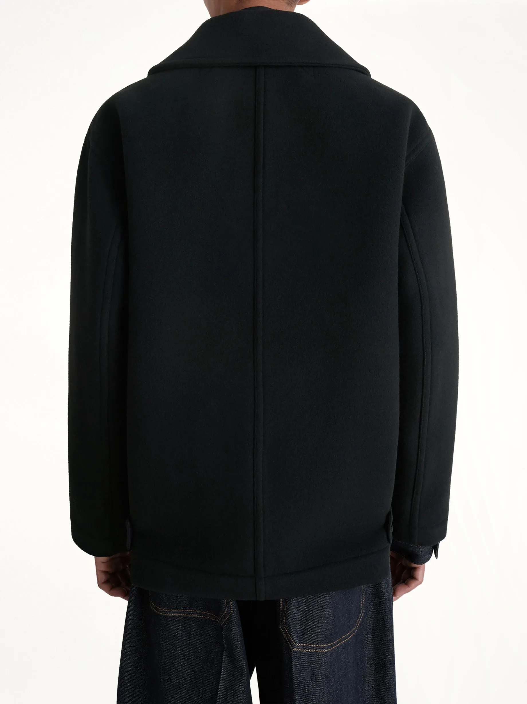 Boxy Peacoat in Black sold by MARAIS product image thumbnail 5