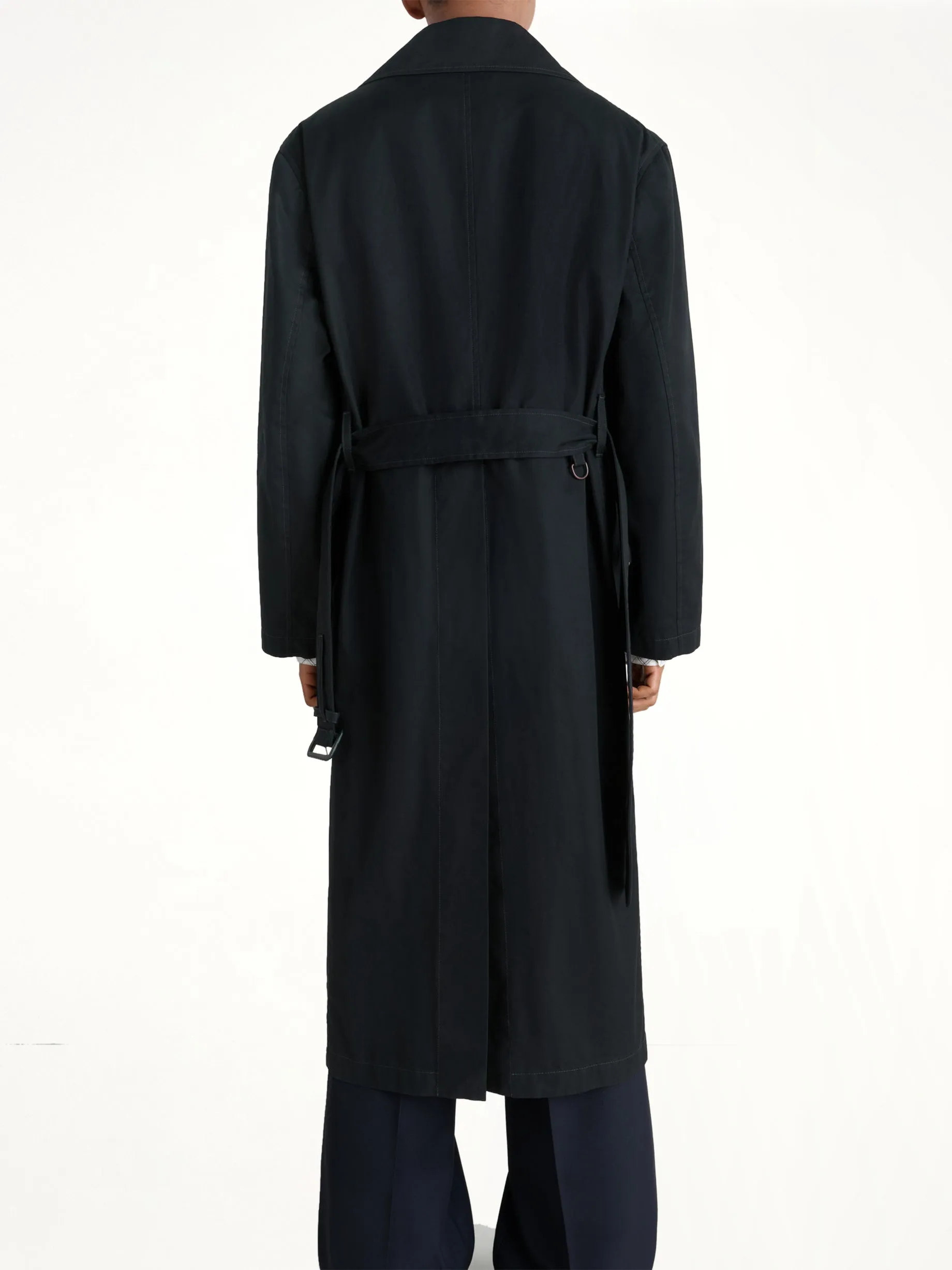 Light Trench Coat in Black sold by MARAIS product image thumbnail 5