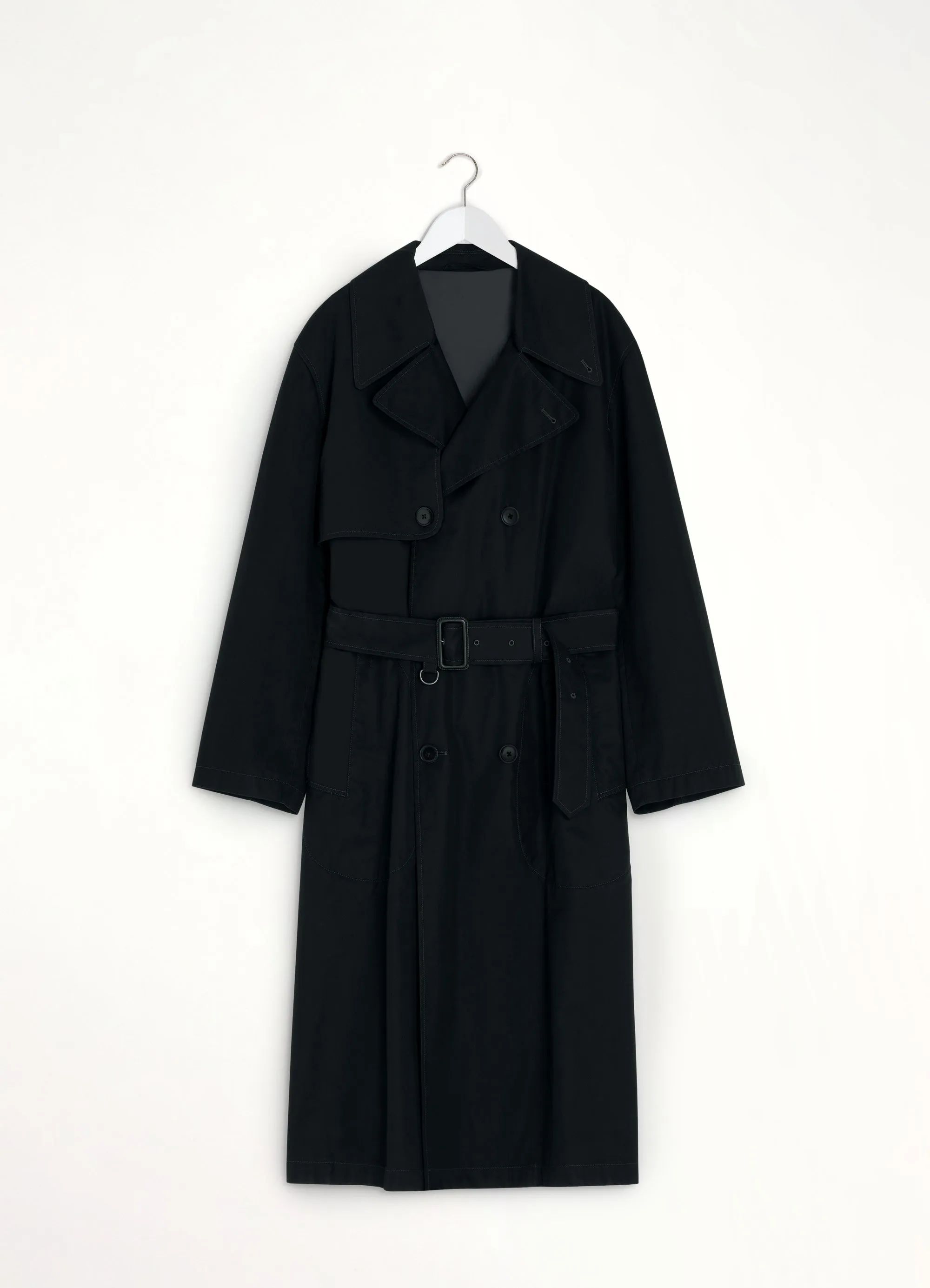 Light Trench Coat in Black sold by MARAIS product image thumbnail 2
