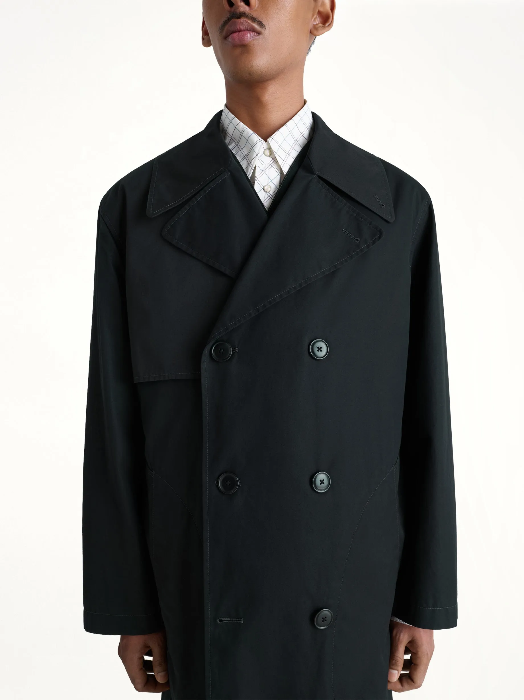 Light Trench Coat in Black sold by MARAIS
