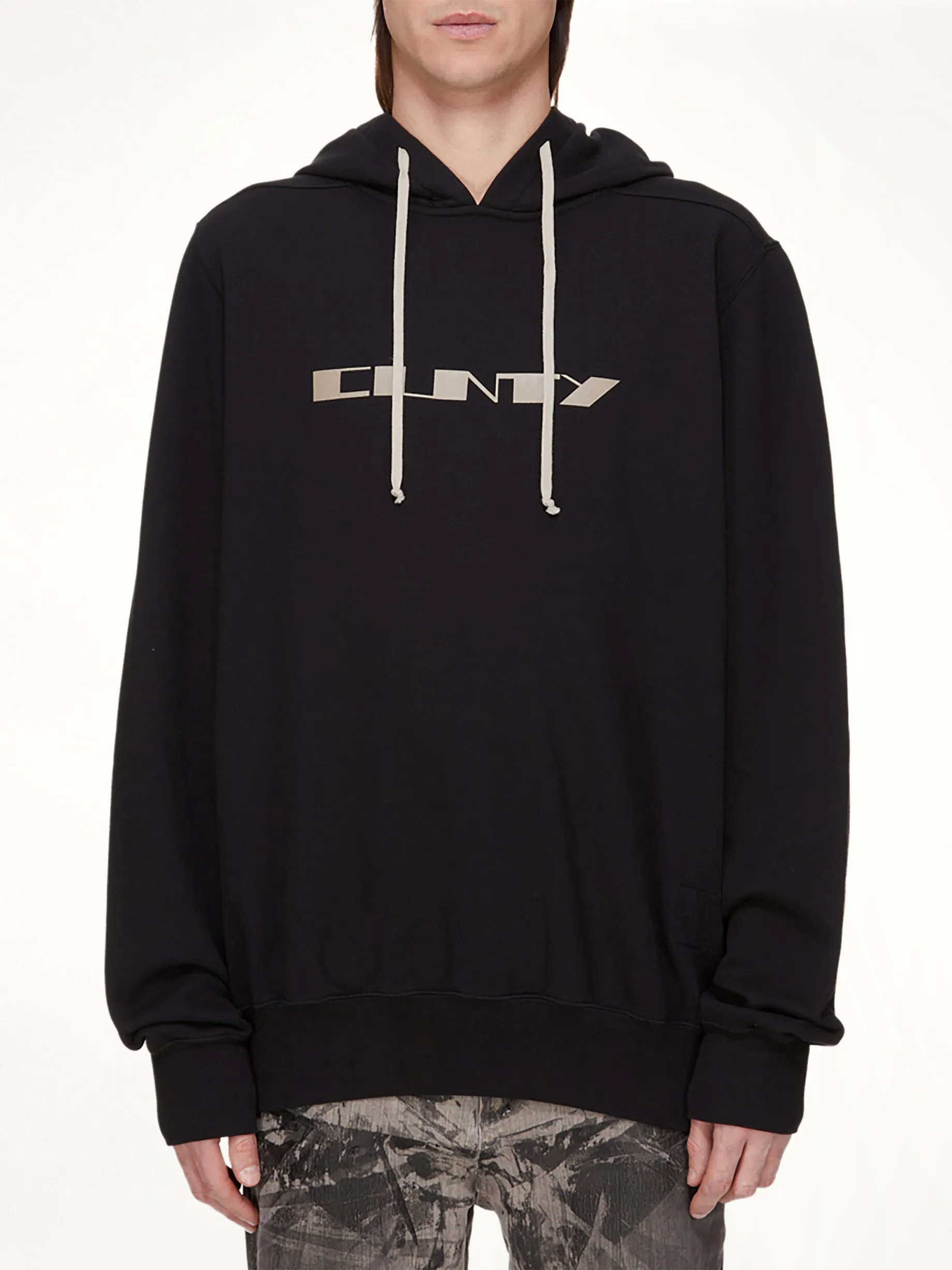 Cunty Oversize Hoodie in Black/Pearl sold by MARAIS