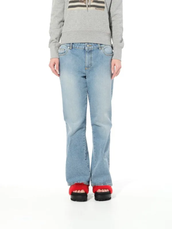 Faded Denim Pant in Denim sold by MARAIS