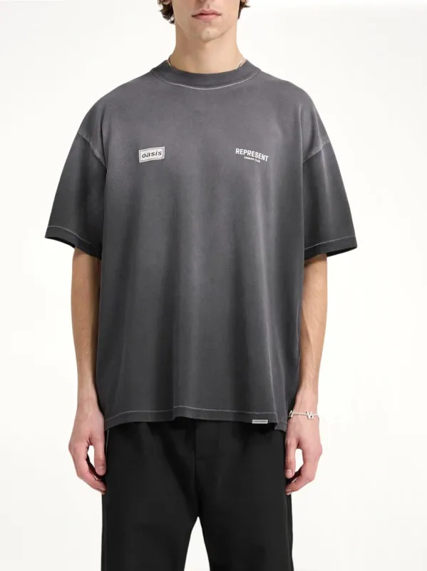 Oasis Owners Club T-Shirt in Stained Black made by Represent