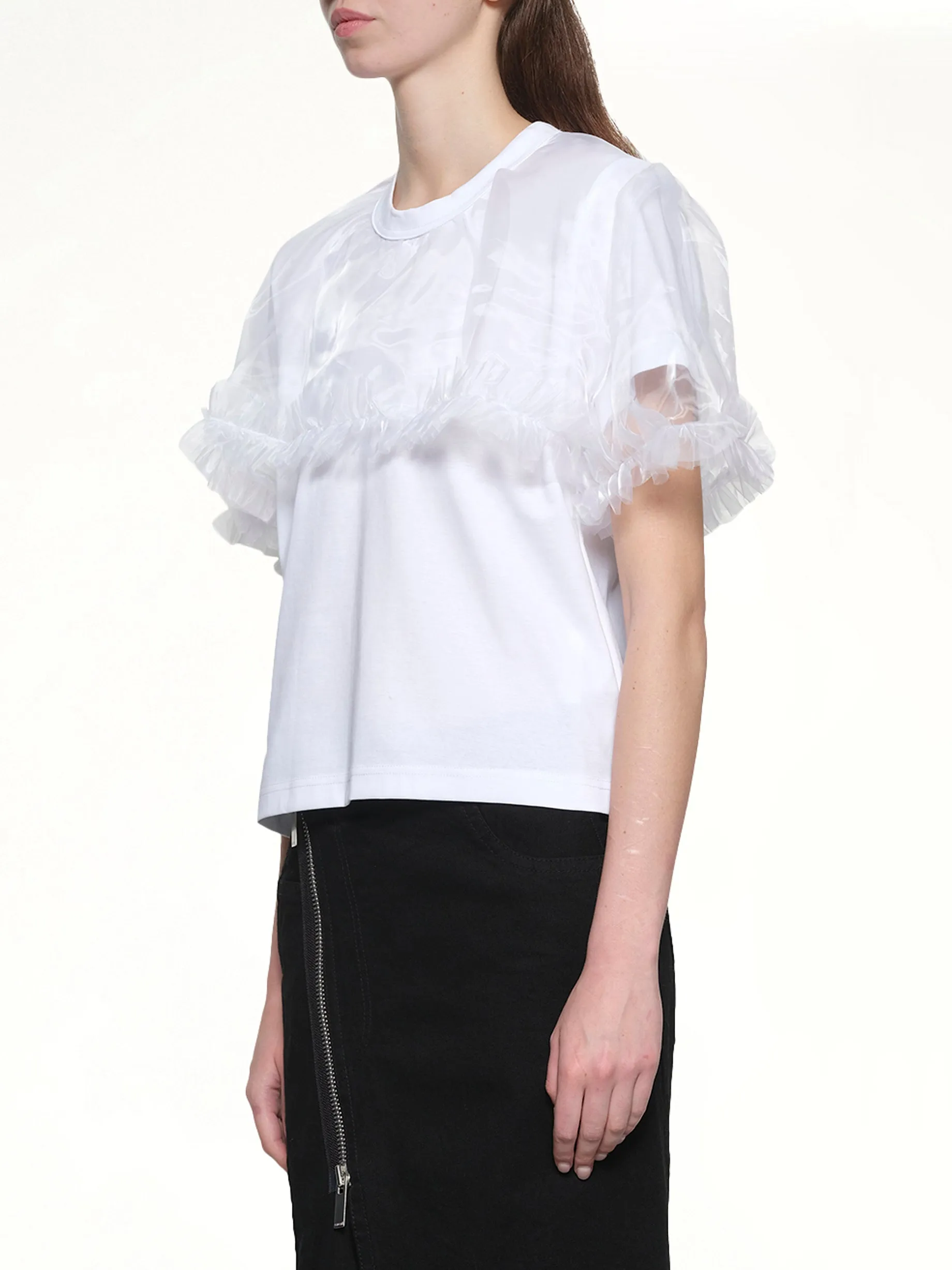 Tulle T-Shirt in White sold by MARAIS product image thumbnail 3