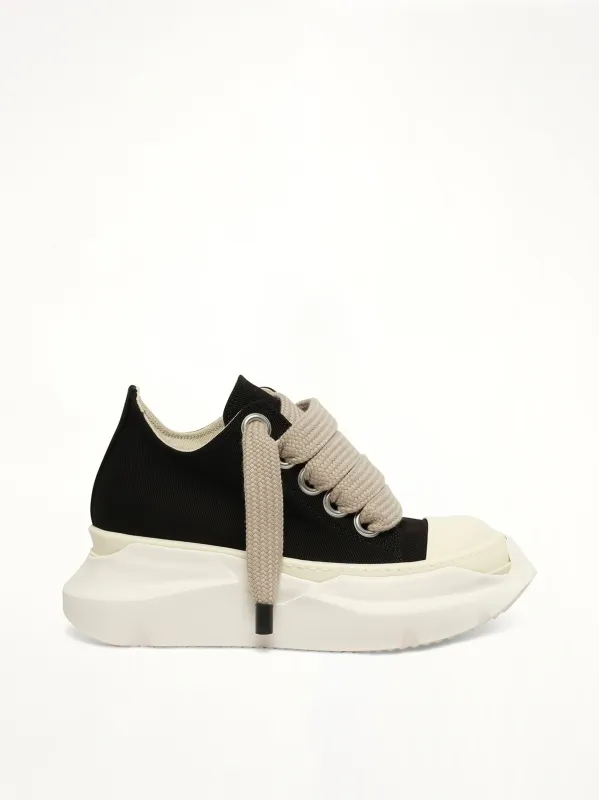 Jumbolace Abstract Low Sneaker in Black/Milk/Milk sold by MARAIS