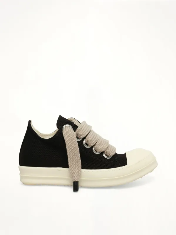 Jumbolace Low Sneaks in Black/Milk/Milk sold by MARAIS