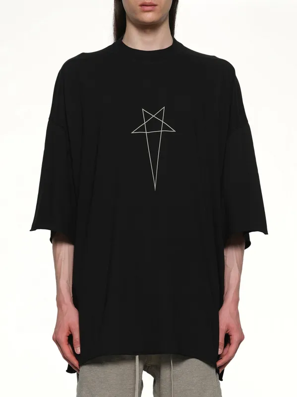 Penta Tommy T-Shirt in Black/Pearl made by Rick Owens