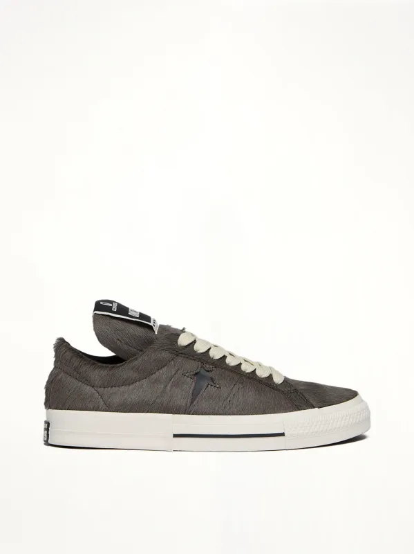 One Star Fur Sneaker A14796C in Dark Dust/Black sold by MARAIS
